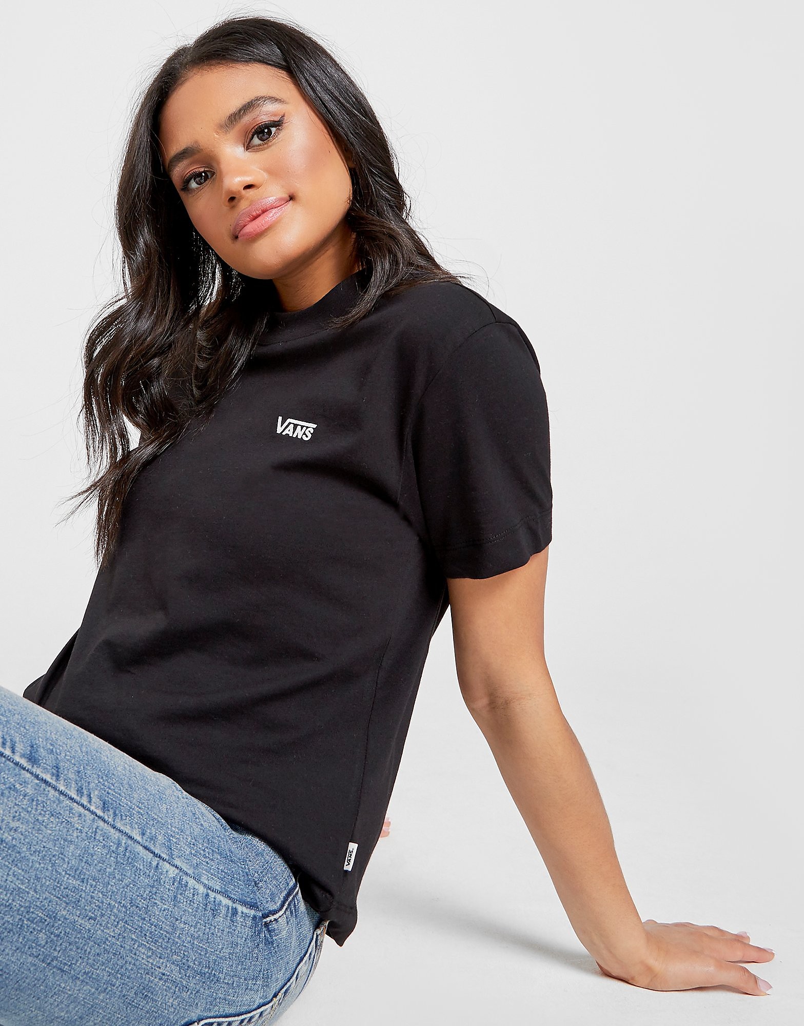 

Vans Core Small Logo T-Shirt - Black - Womens, Black