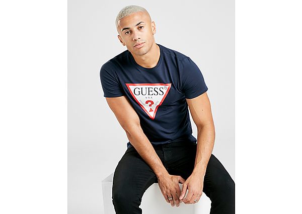 GUESS T-shirt Core Tri Logo Homme - Navy, Navy