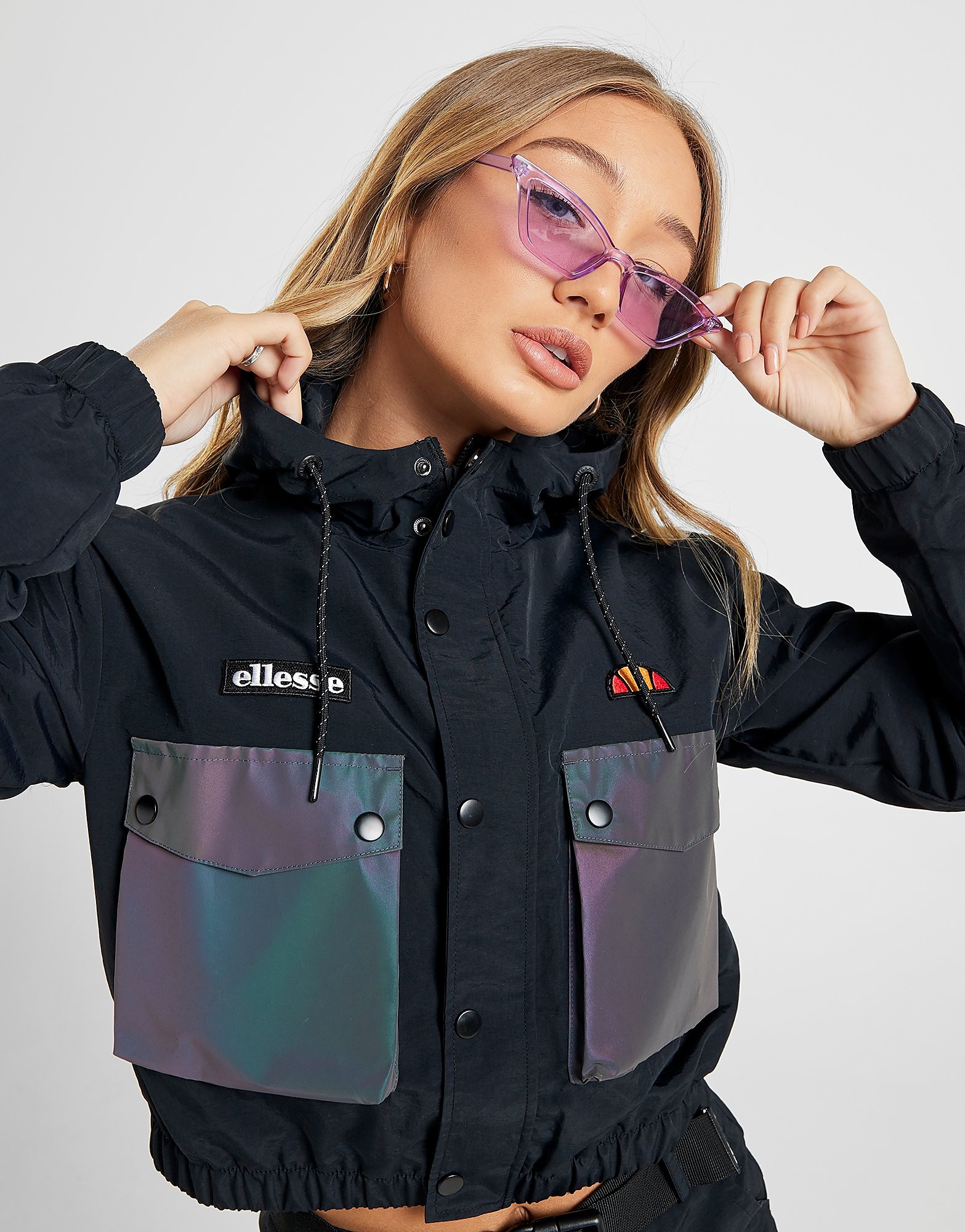 

Ellesse Woven Pocket Full Zip Reflective Jacket - Only at JD - Black/Multi Coloured - Womens, Black/Multi Coloured