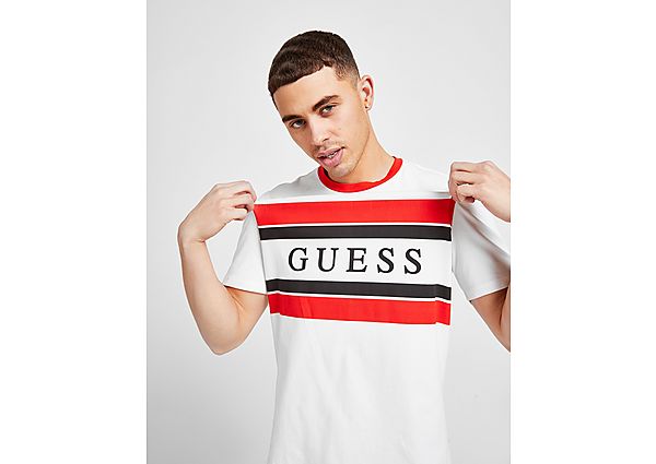 GUESS T-shirt Stripe Linear Panel Homme