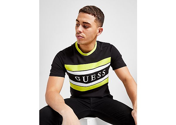 GUESS T-shirt Stripe Linear Panel Homme