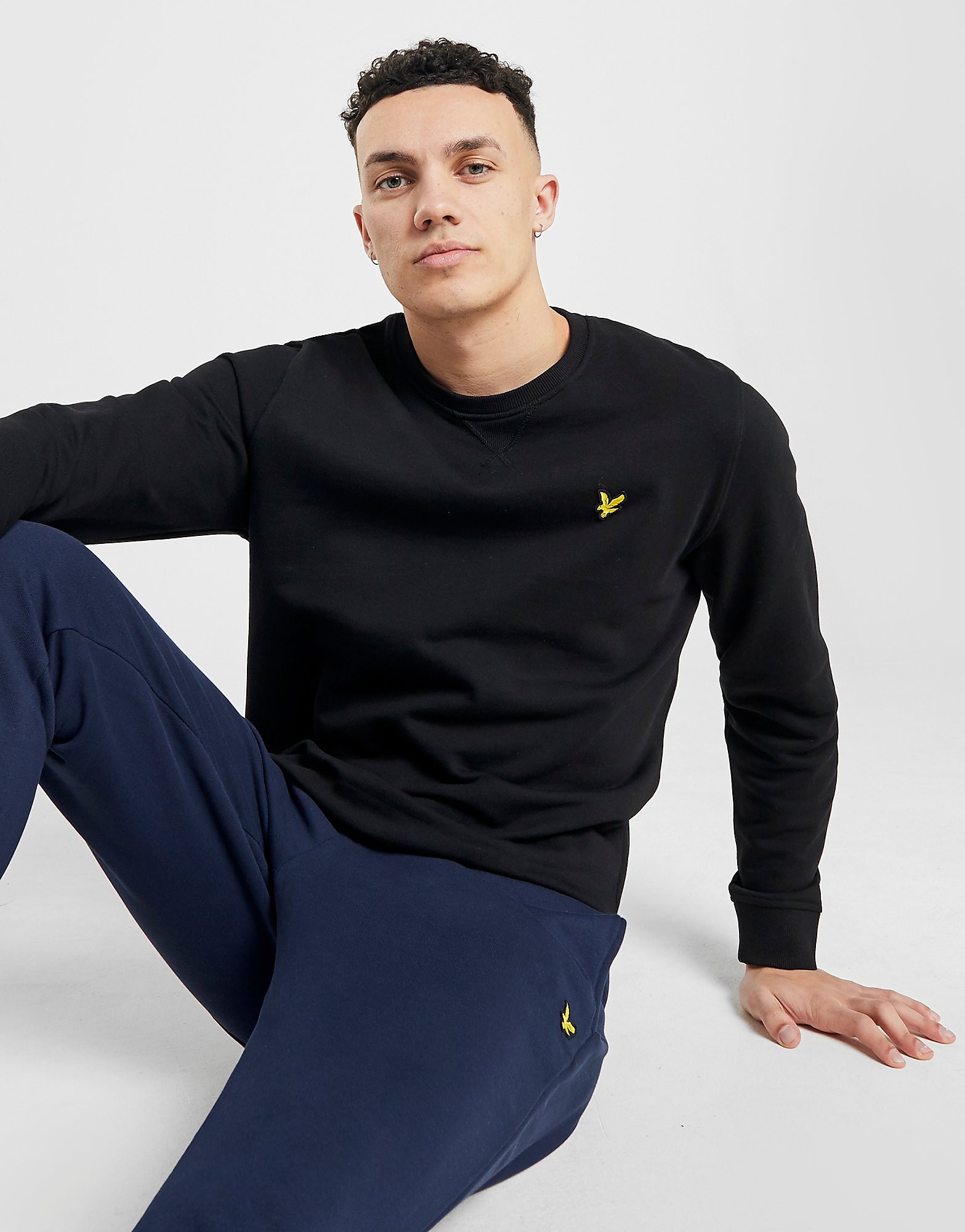 

Lyle & Scott Core Crew Sweatshirt - Black - Mens, Black