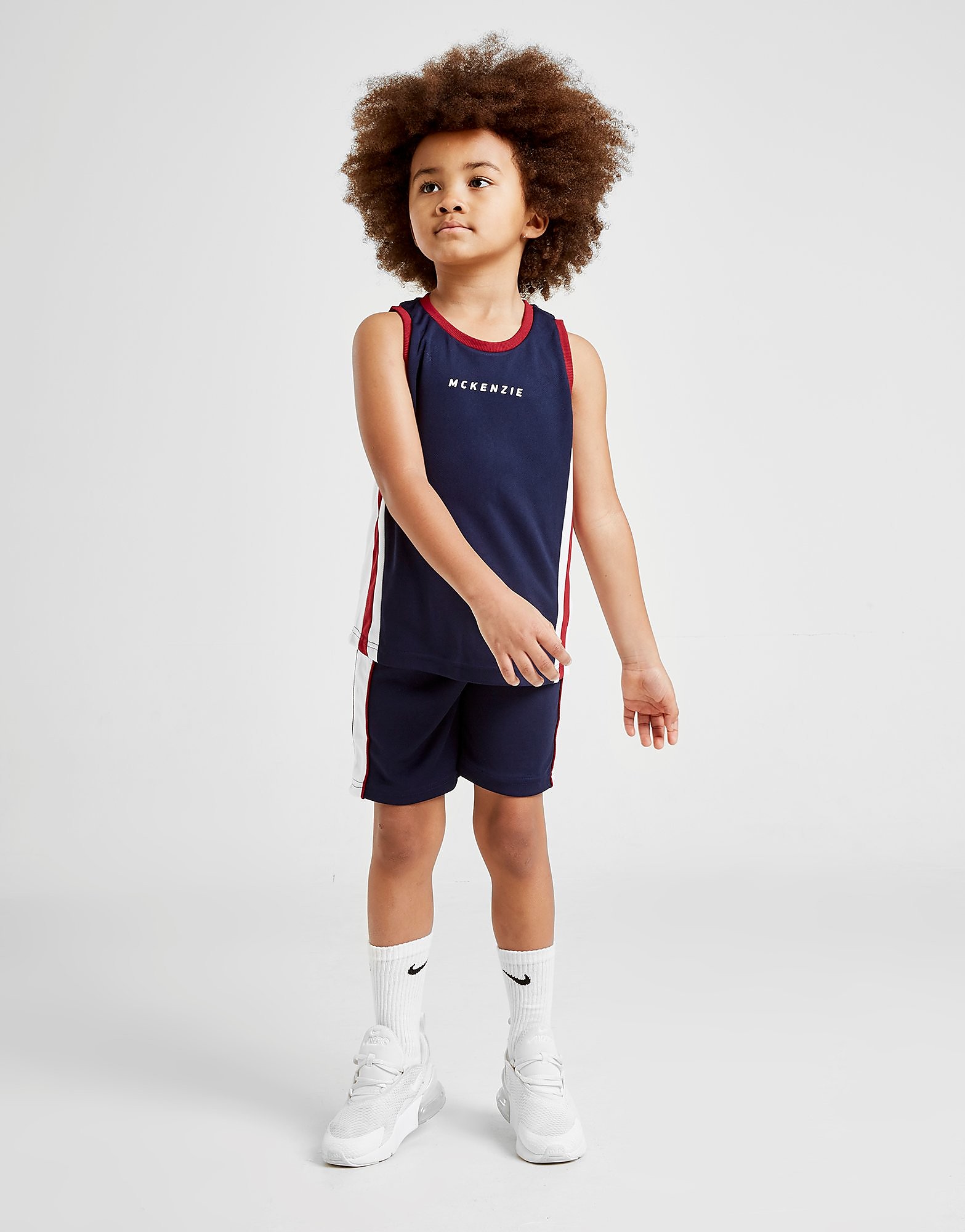 

McKenzie Mini Danae Mesh Vest/Shorts Set Children - Navy/Red - Kids, Navy/Red