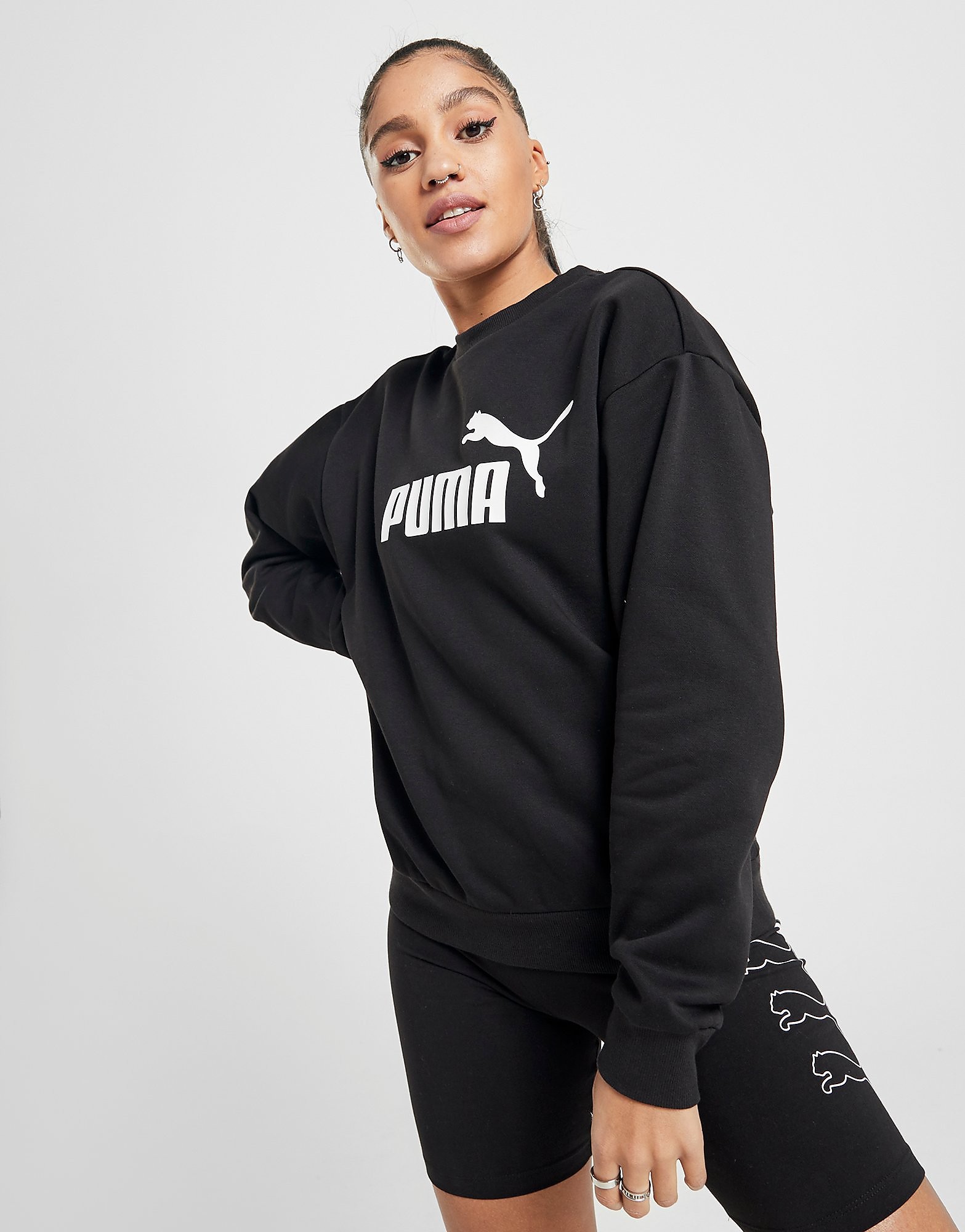 

Puma Core Crew Sweatshirt - BLACK - Womens, BLACK
