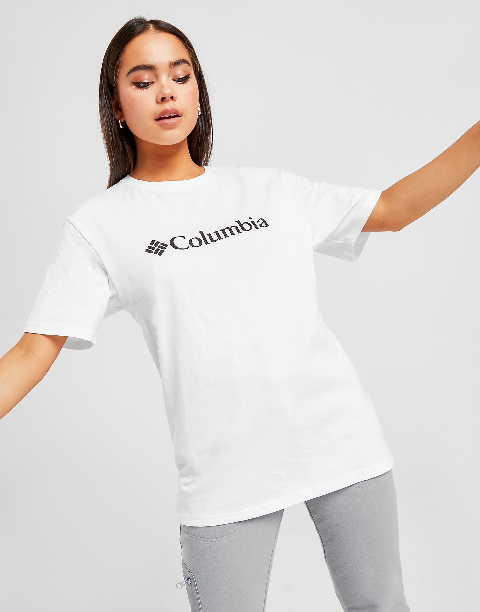 

Columbia Basic Logo T-Shirt - White - Womens, White