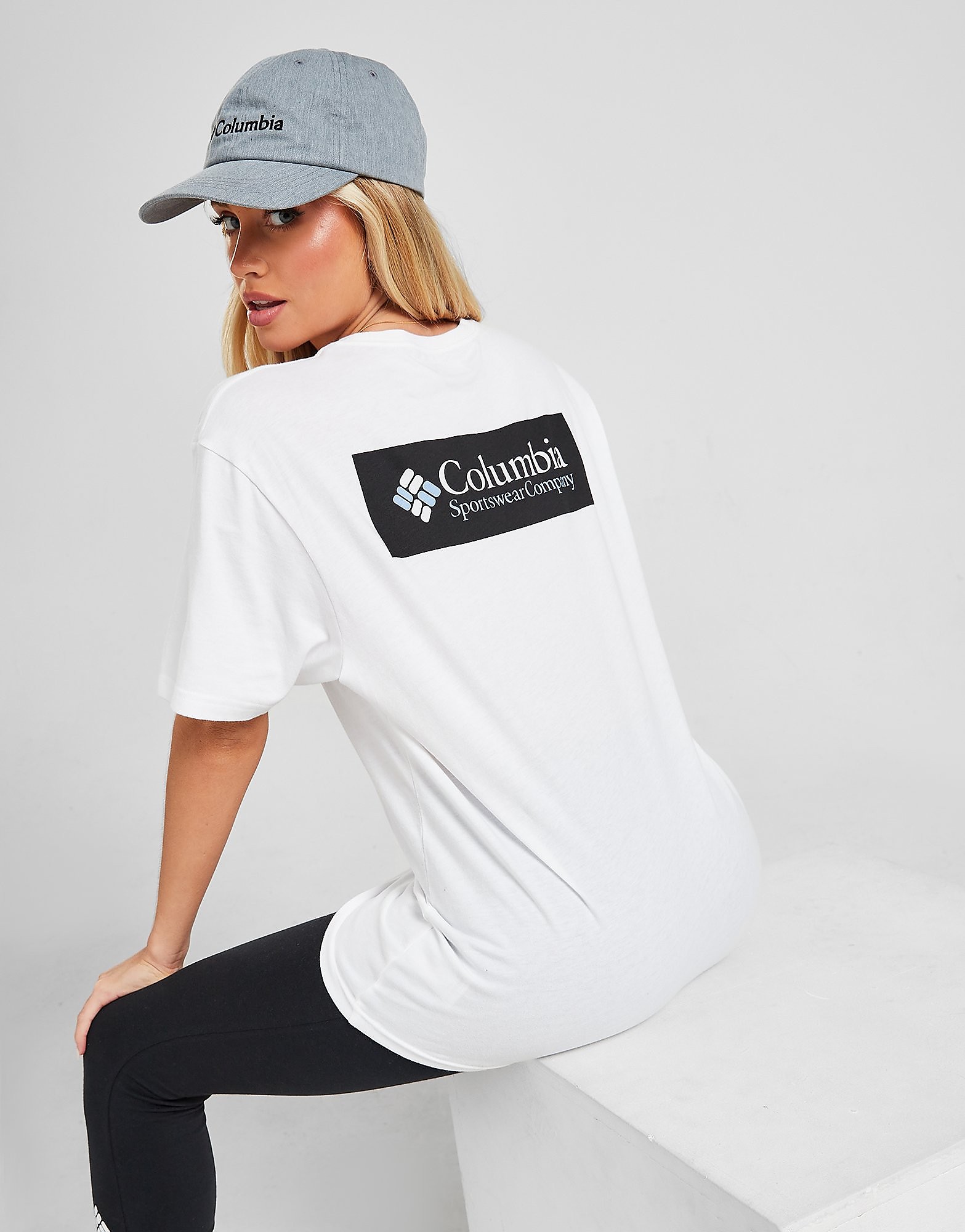Columbia T-shirt Basic Box Femme - Blanc, Blanc