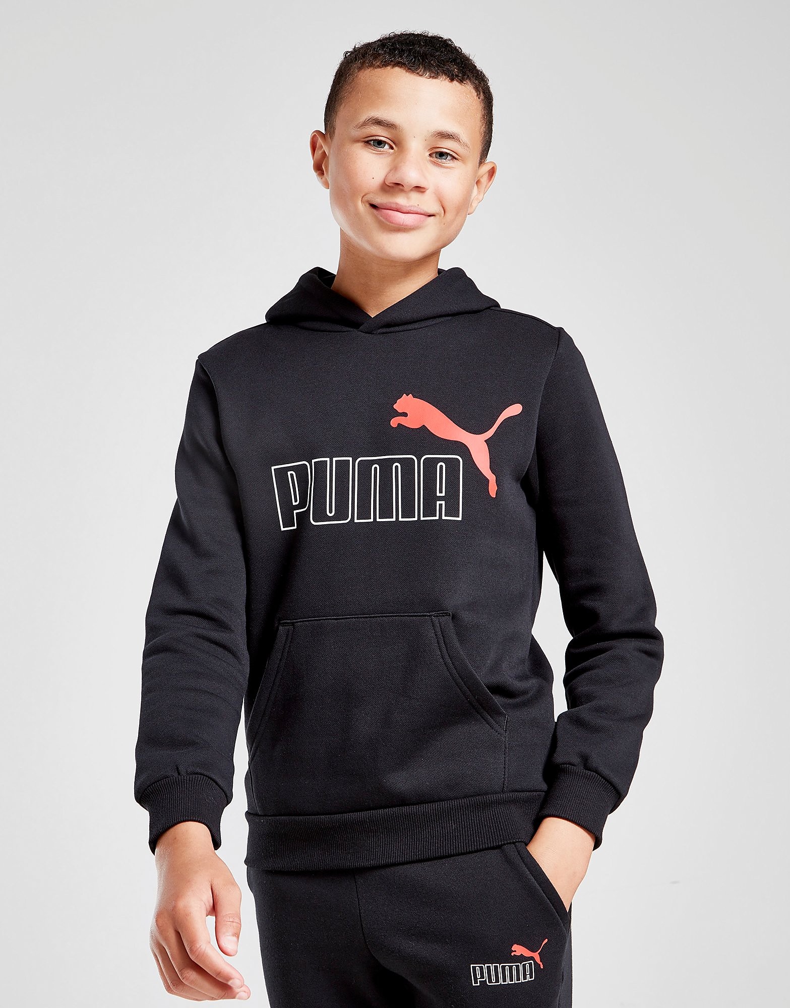 

Puma Core Logo Hoodie Junior - Black - Kids, Black
