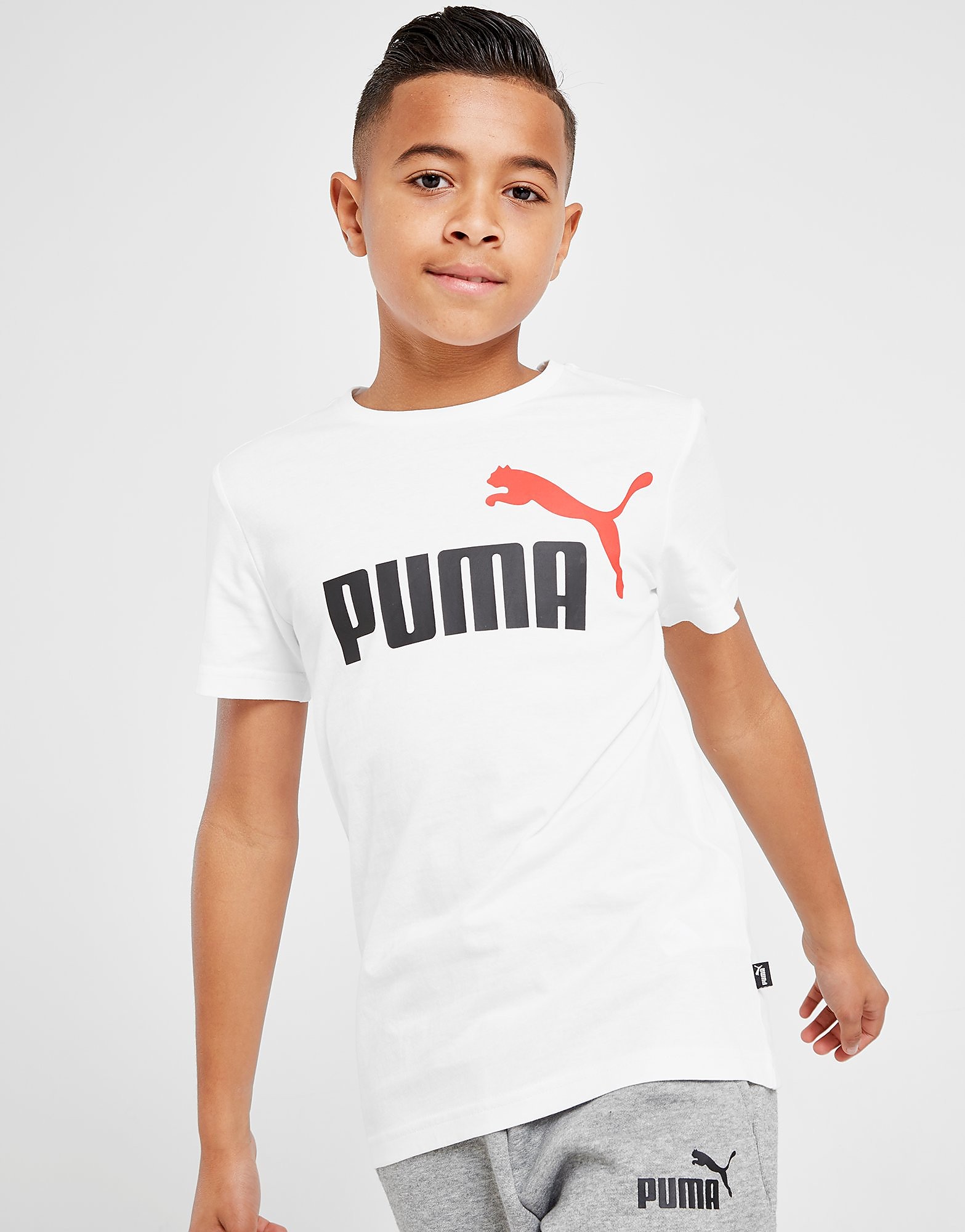 PUMA Essential Logo T-Shirt Junior - Blanc, Blanc