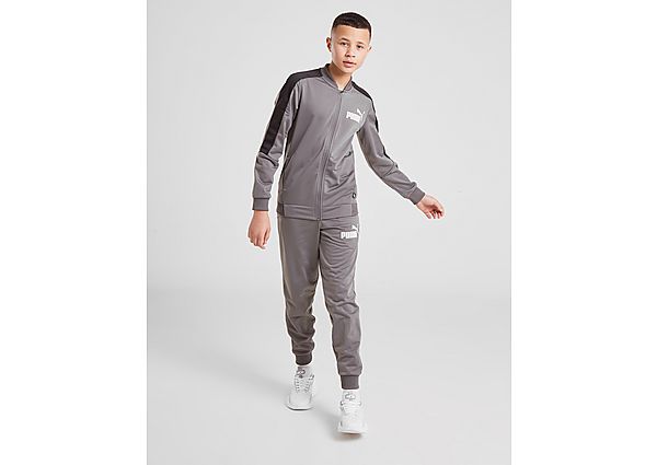 Puma Survêtement Poly Enfant - Grey/Black, Grey/Black