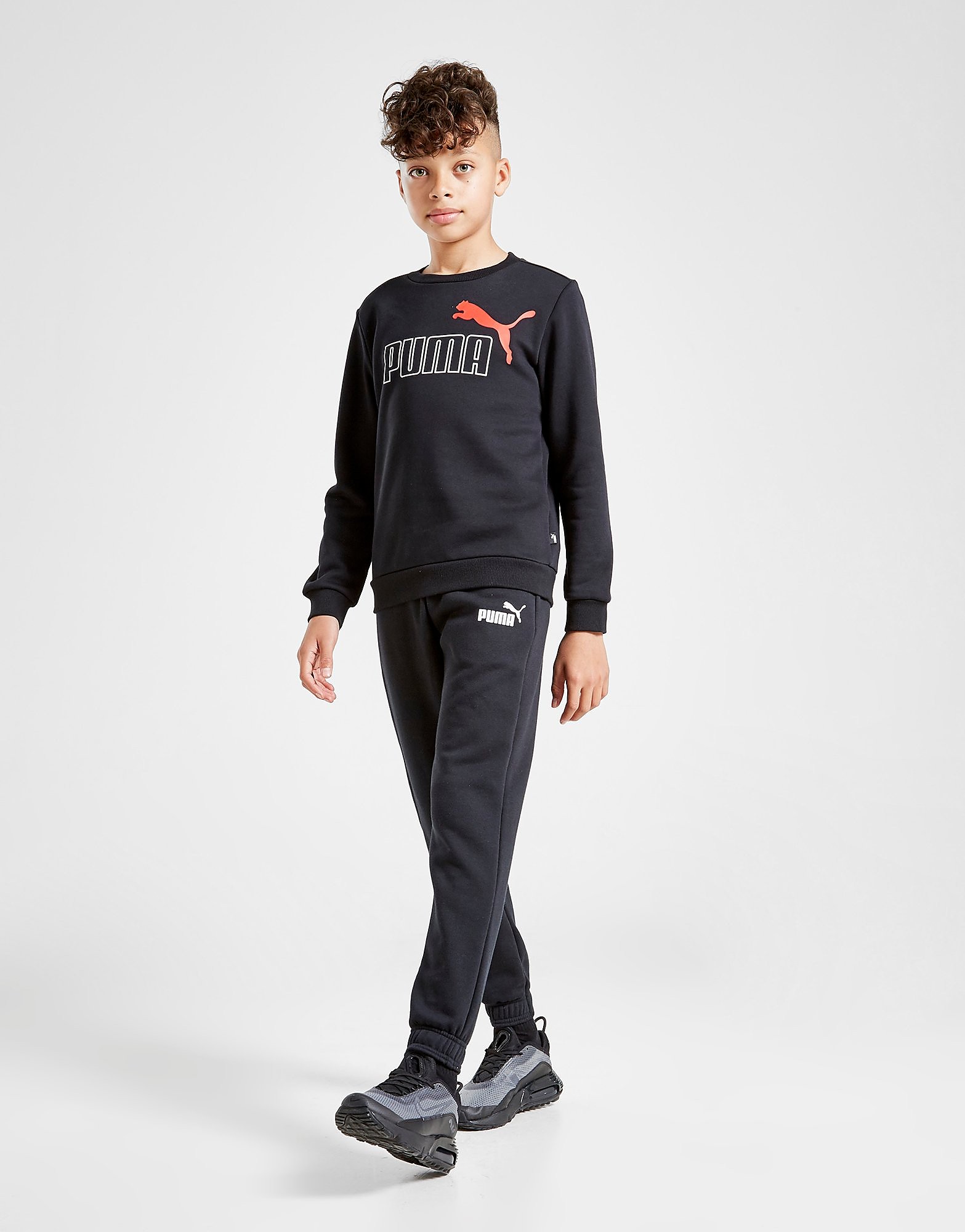 

Puma Core Logo Crew Sweatshirt Junior - Black - Kids, Black