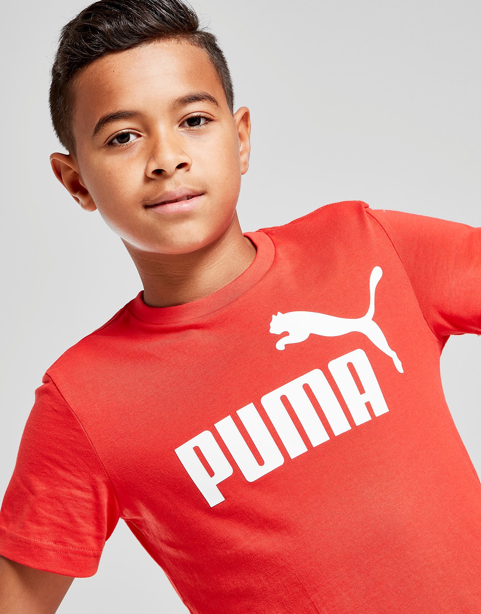 Puma Essential Logo T-Shirt Junior - RED - Kids, RED