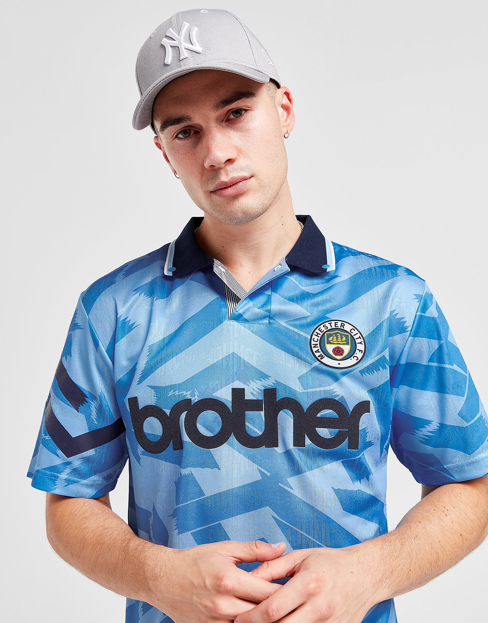 

Score Draw Manchester City FC '92 Home Retro Shirt - Blue - Mens, Blue