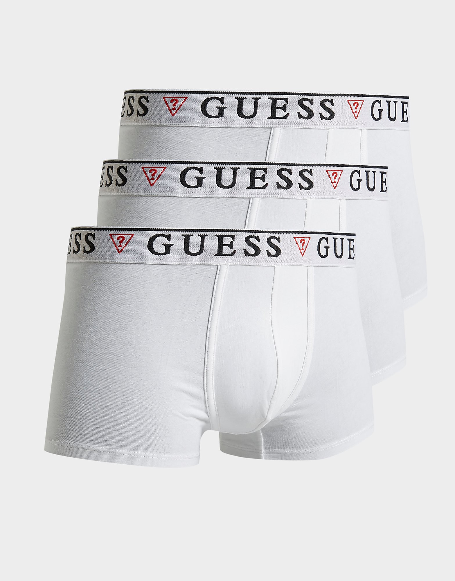 

GUESS 3 Pack Boxer Shorts - White/White - Mens, White/White