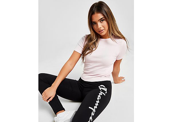 Champion T-Shirt Crop Small Logo Slim Femme