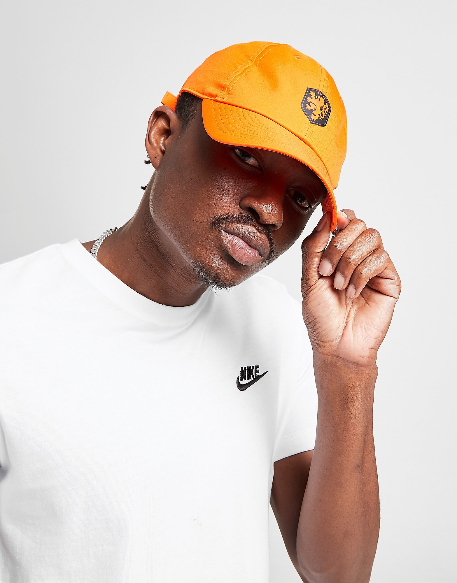 

Nike Netherlands Heritage '86 Cap - Safety Orange/Black - Womens, Safety Orange/Black