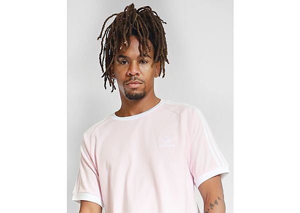adidas Originals T-shirt California 3-Stripes Homme - Pink, Pink