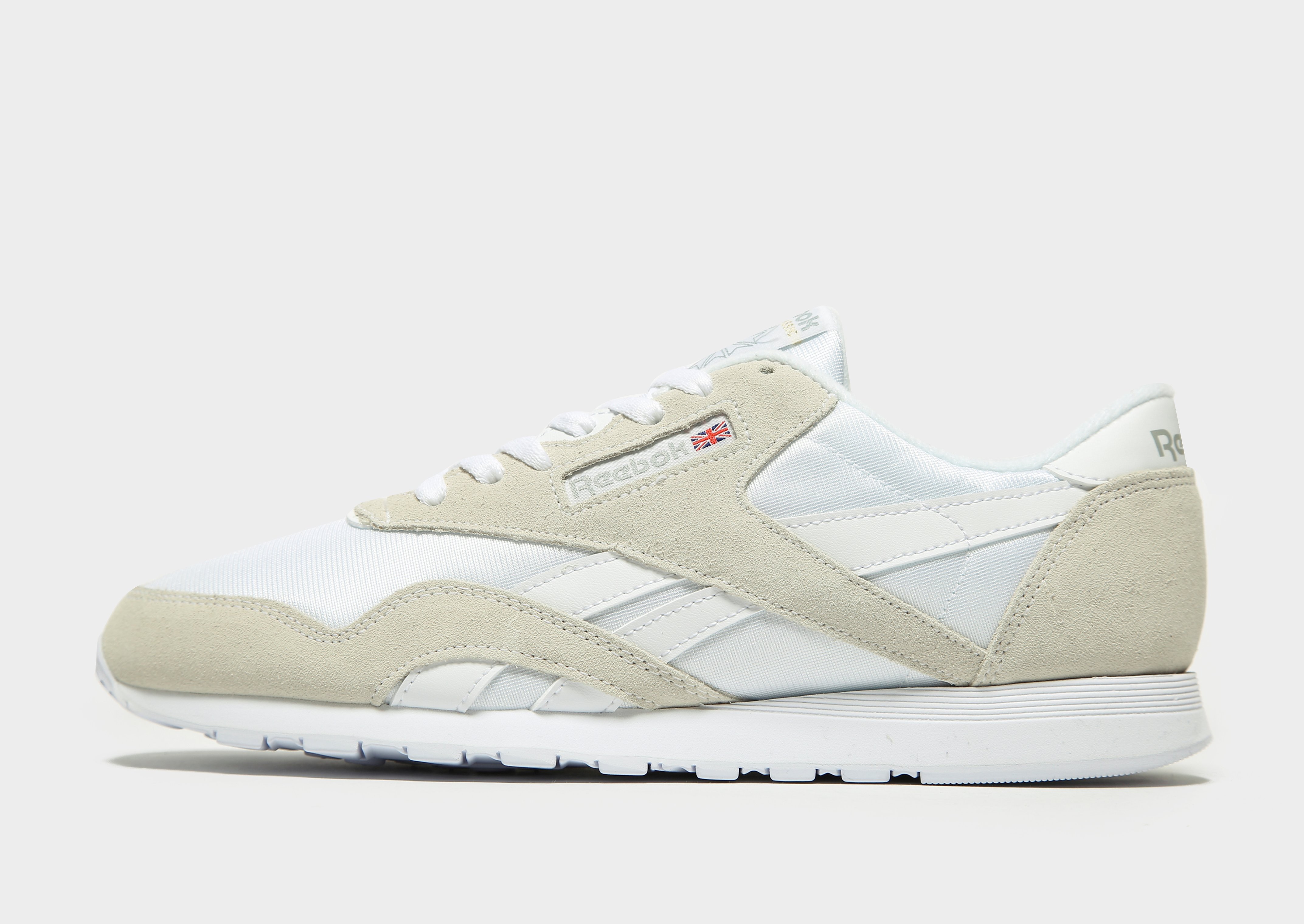 

Reebok Classic Nylon - White / White / Light Grey - Womens, White / White / Light Grey