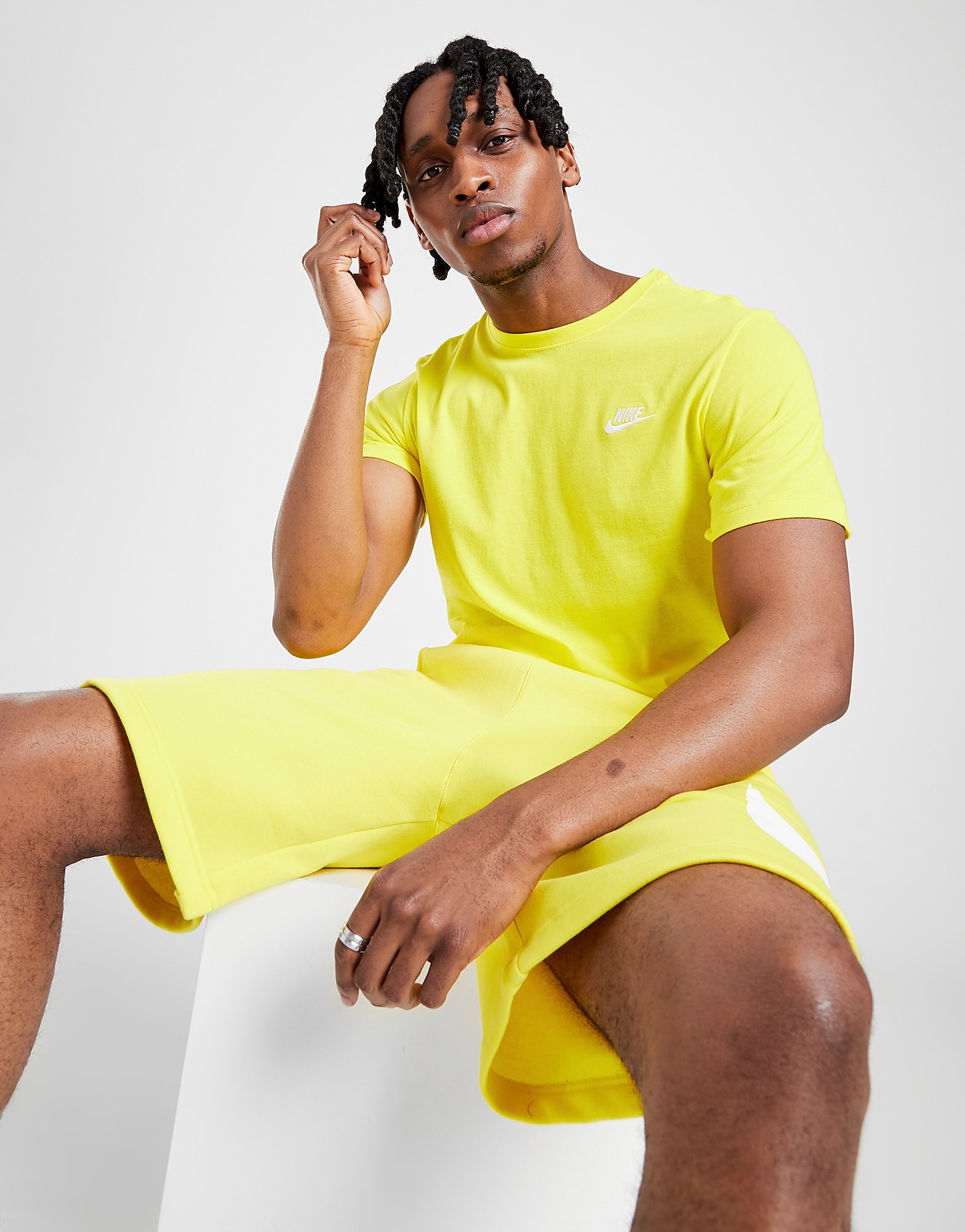 

Nike Club T-Shirt - Opti Yellow/White - Mens, Opti Yellow/White