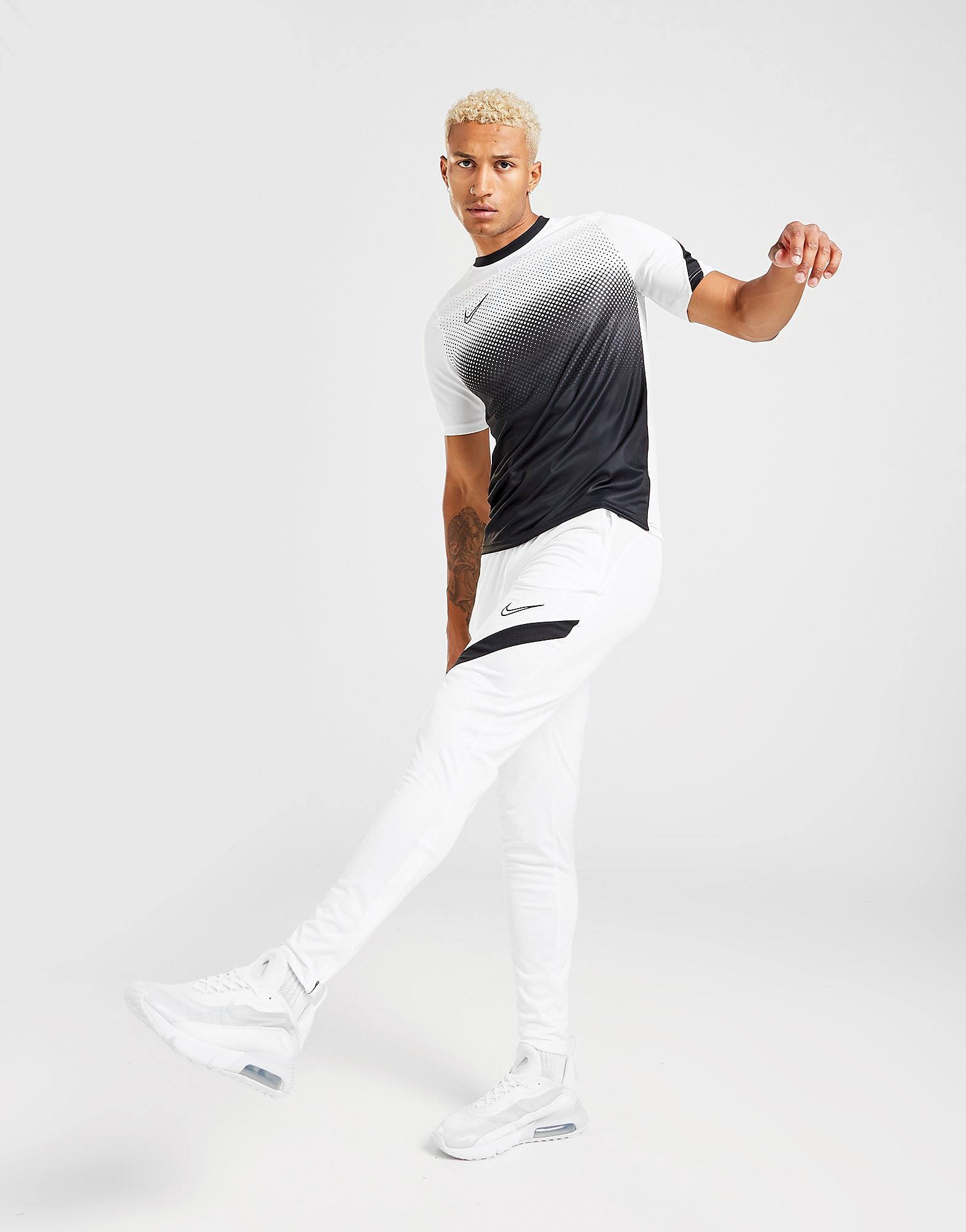 Nike Next Gen Academy Track Pants - White/Black/Black - Mens, White/Black/Black