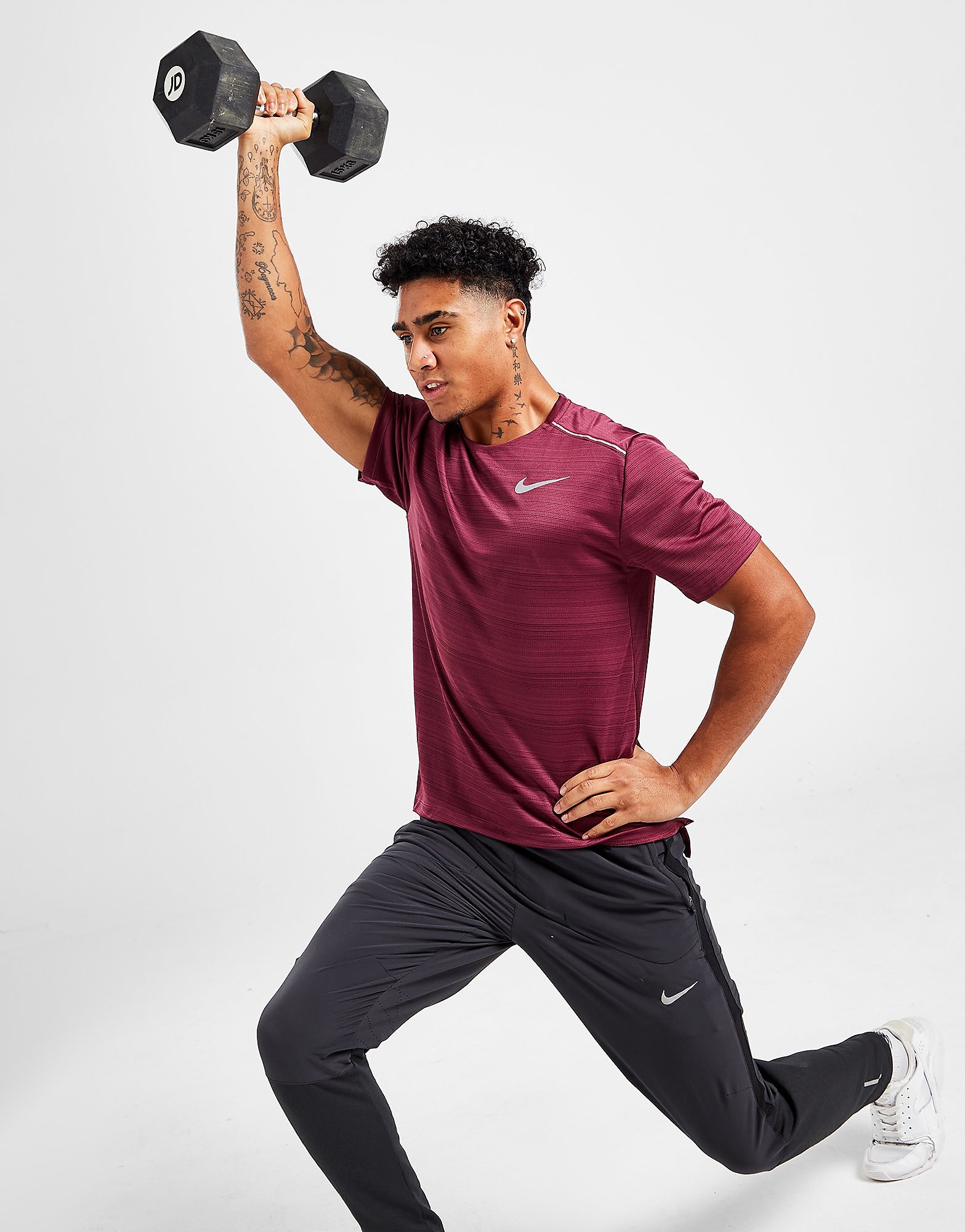 

Nike Miler Short Sleeve T-Shirt - Villain Red - Mens, Villain Red