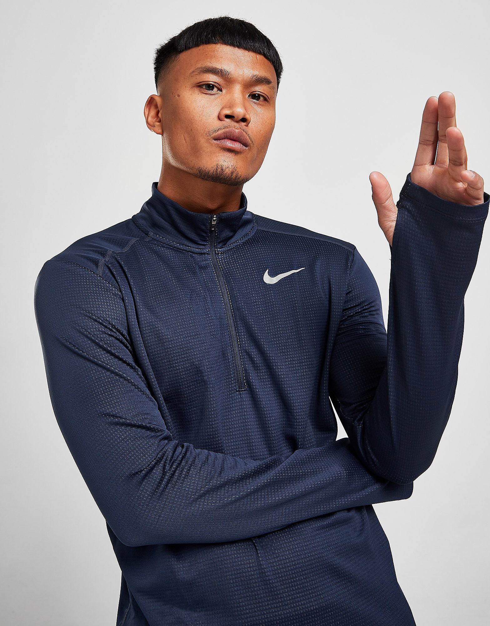 

Nike Pacer 1/2 Zip Track Top Men's - Obsidian/Iron Grey/Grey, Obsidian/Iron Grey/Grey