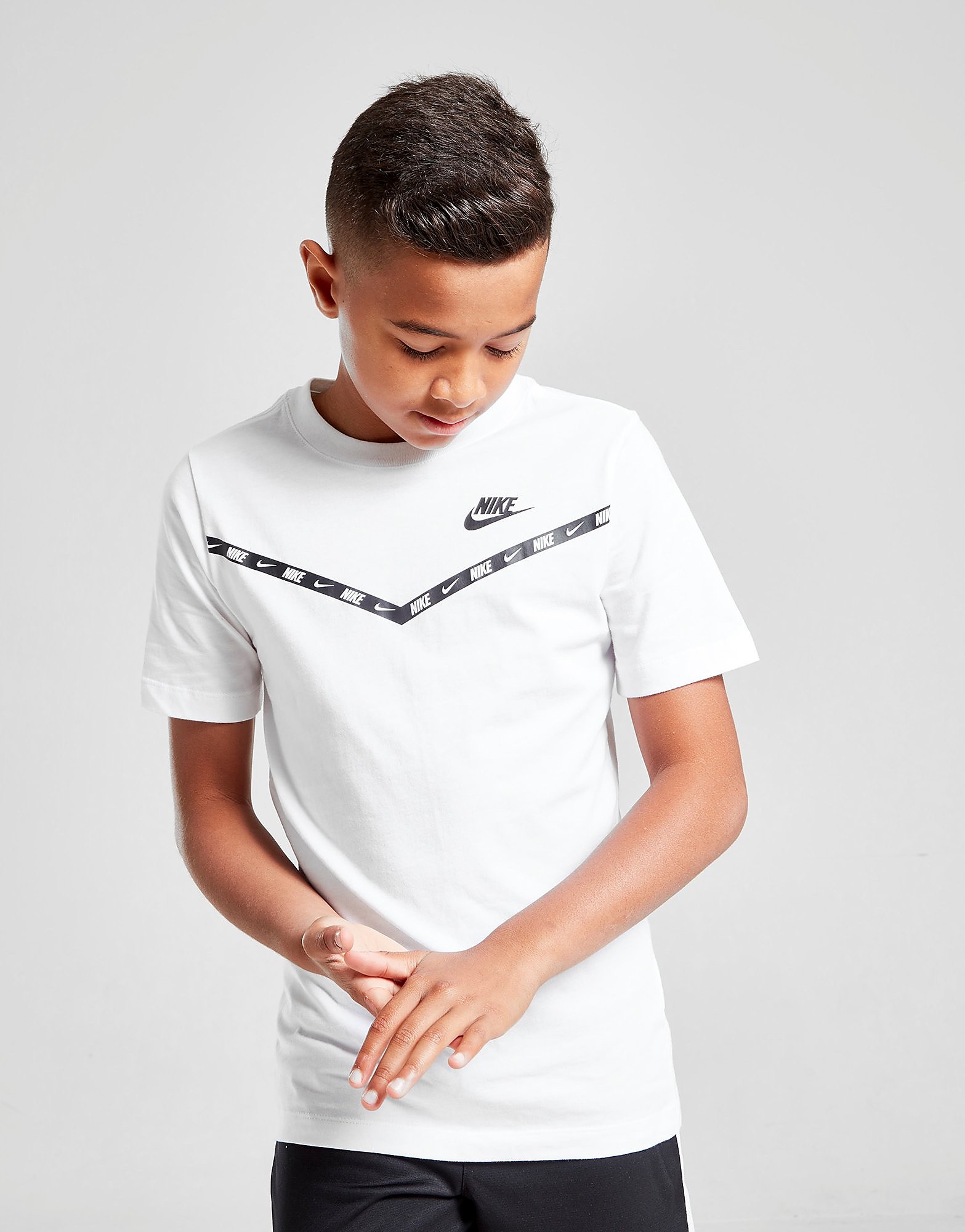 Nike Repeat Chevron T-Shirt Junior - White - Kids, White