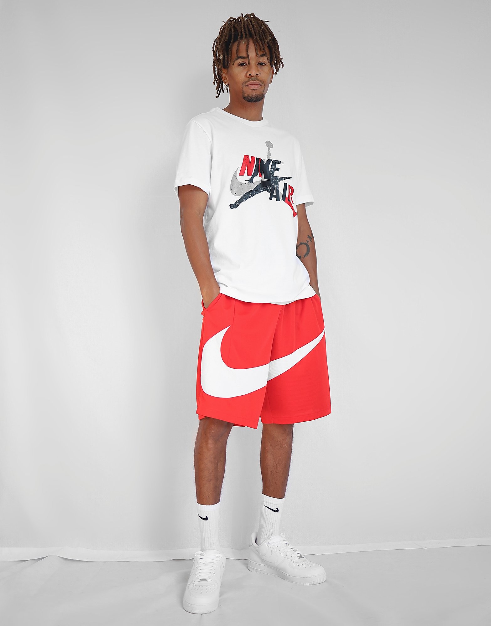 

Nike Basketball Dri-FIT Shorts Men's - Red/White, Red/White