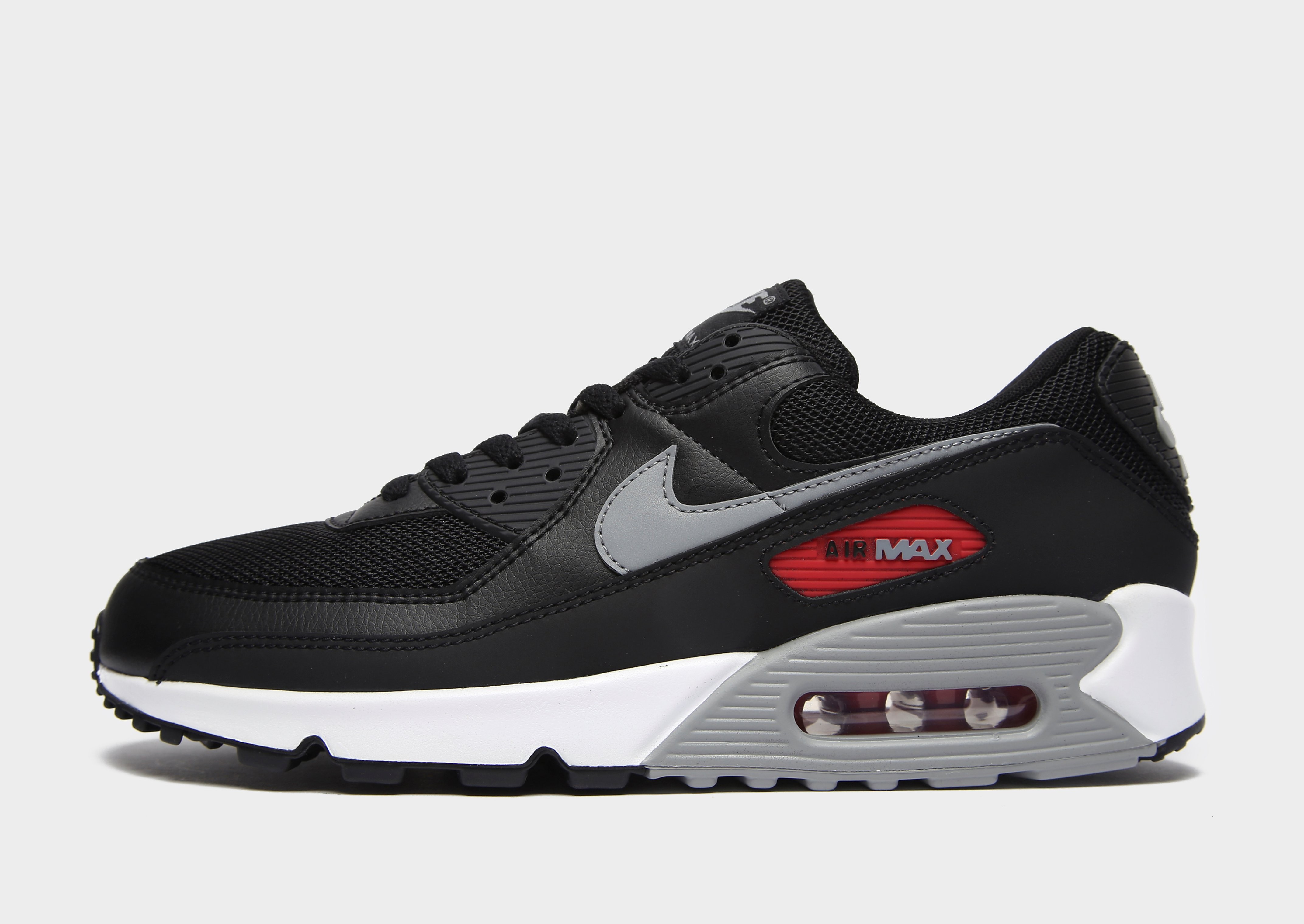 

Nike Air Max 90 - Only at JD - Black/University Red/Particle Grey/Grey/Red - Mens, Black/University Red/Particle Grey/Grey/Red