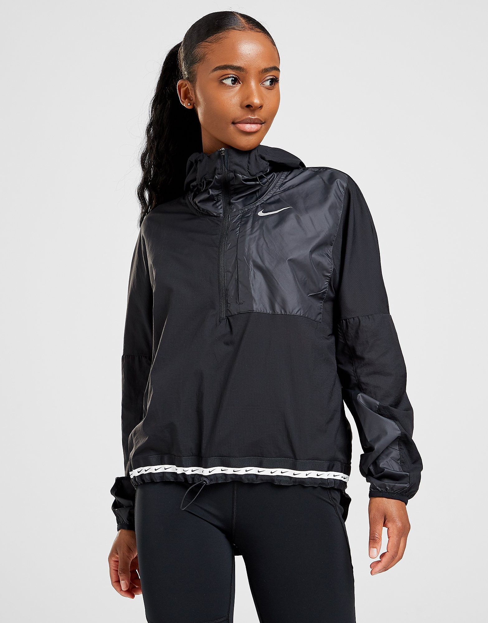

Nike Run Essential Tape Windrunner Jacket Women's - Black, Black