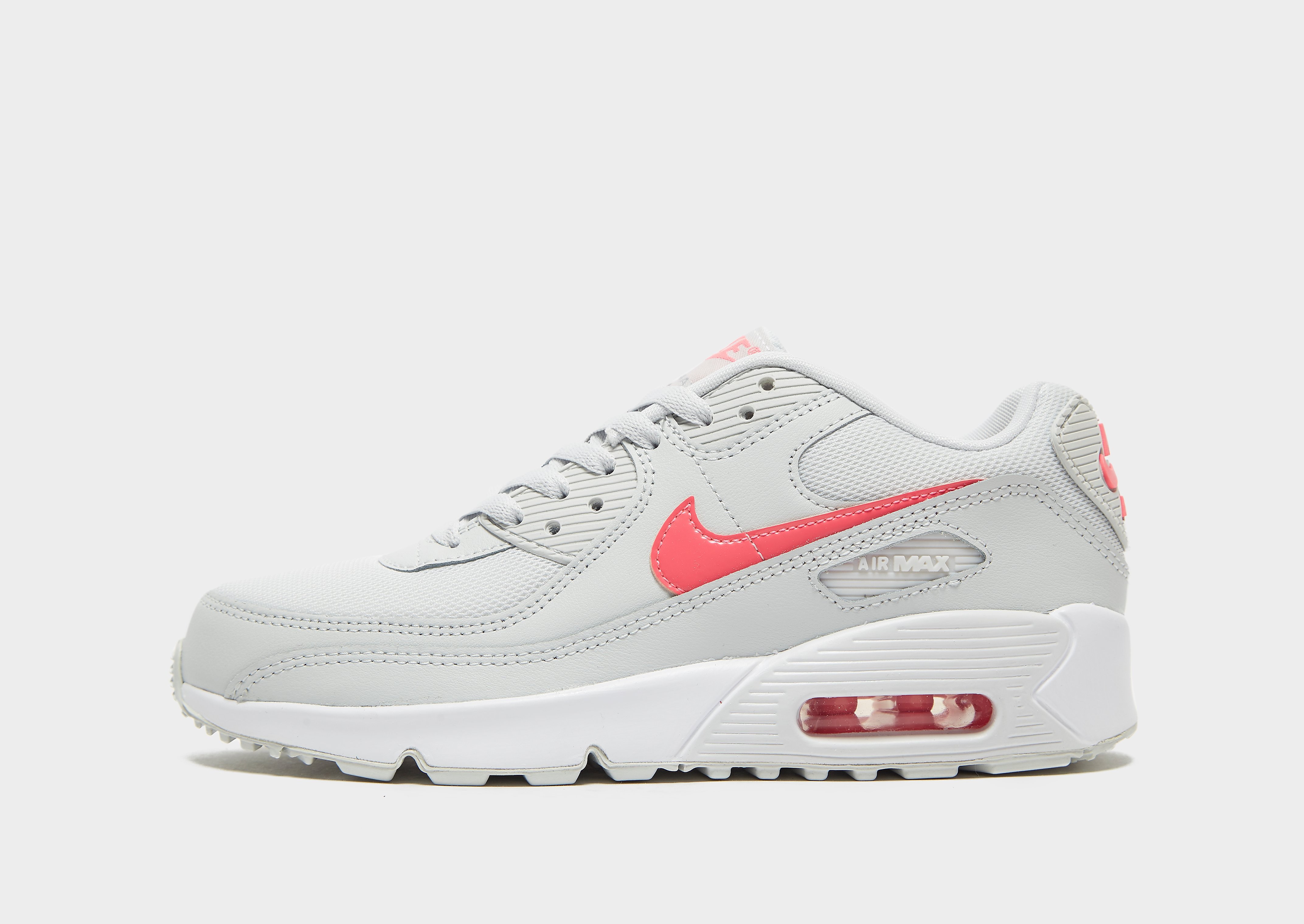 

Nike Air Max 90 Leather Junior - Photon Dust/Particle Grey/White/Digital Pink - Kids, Photon Dust/Particle Grey/White/Digital Pink
