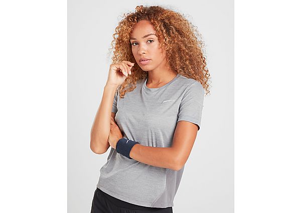 Nike T-shirt Running Miler Manches courtes Femme - Grey, Grey