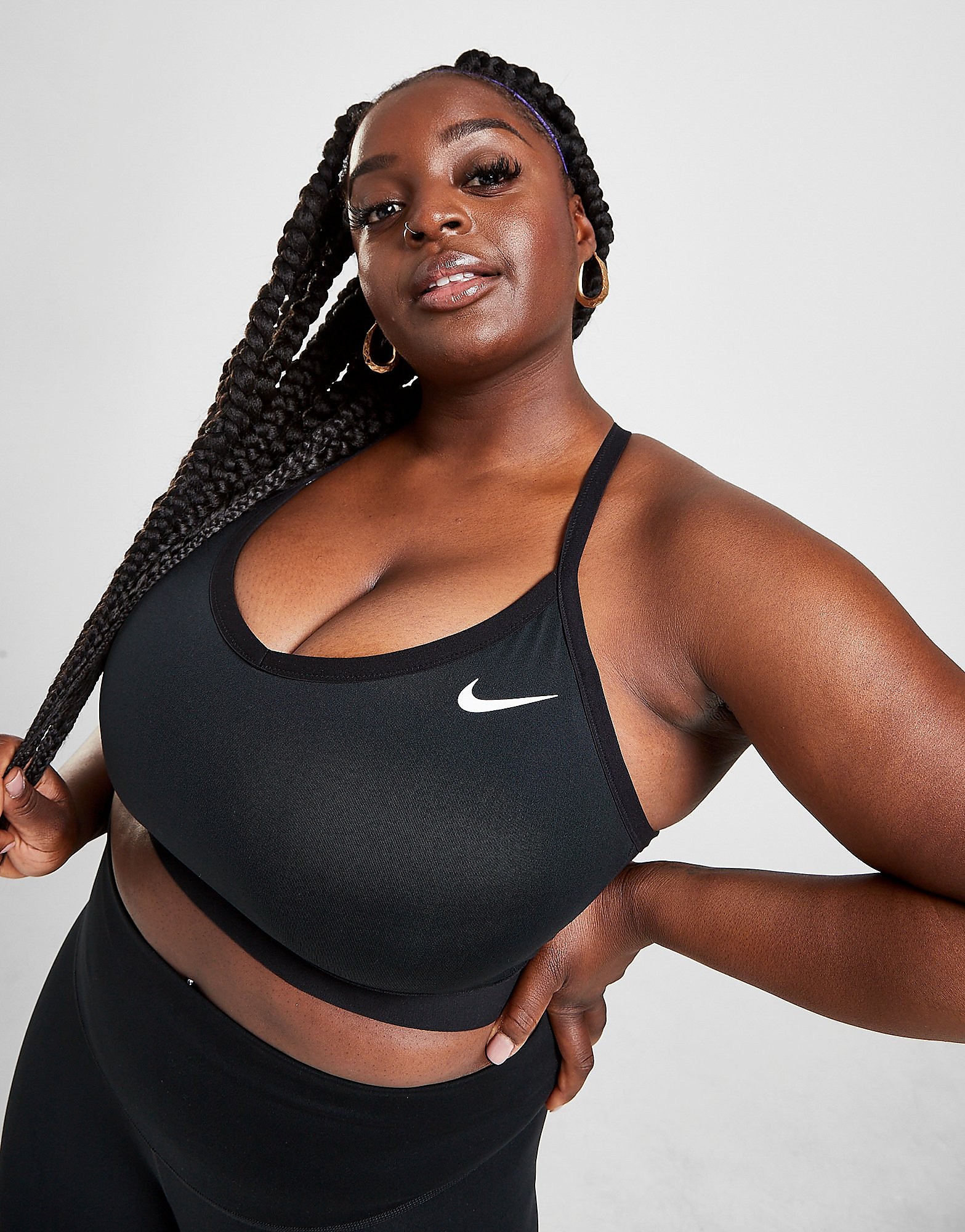 

Nike Training Indy Plus Size Bra Women's - Black/Black/Black, Black/Black/Black