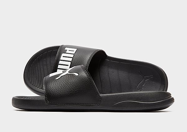 Puma Claquettes Popcat Homme - Black, Black