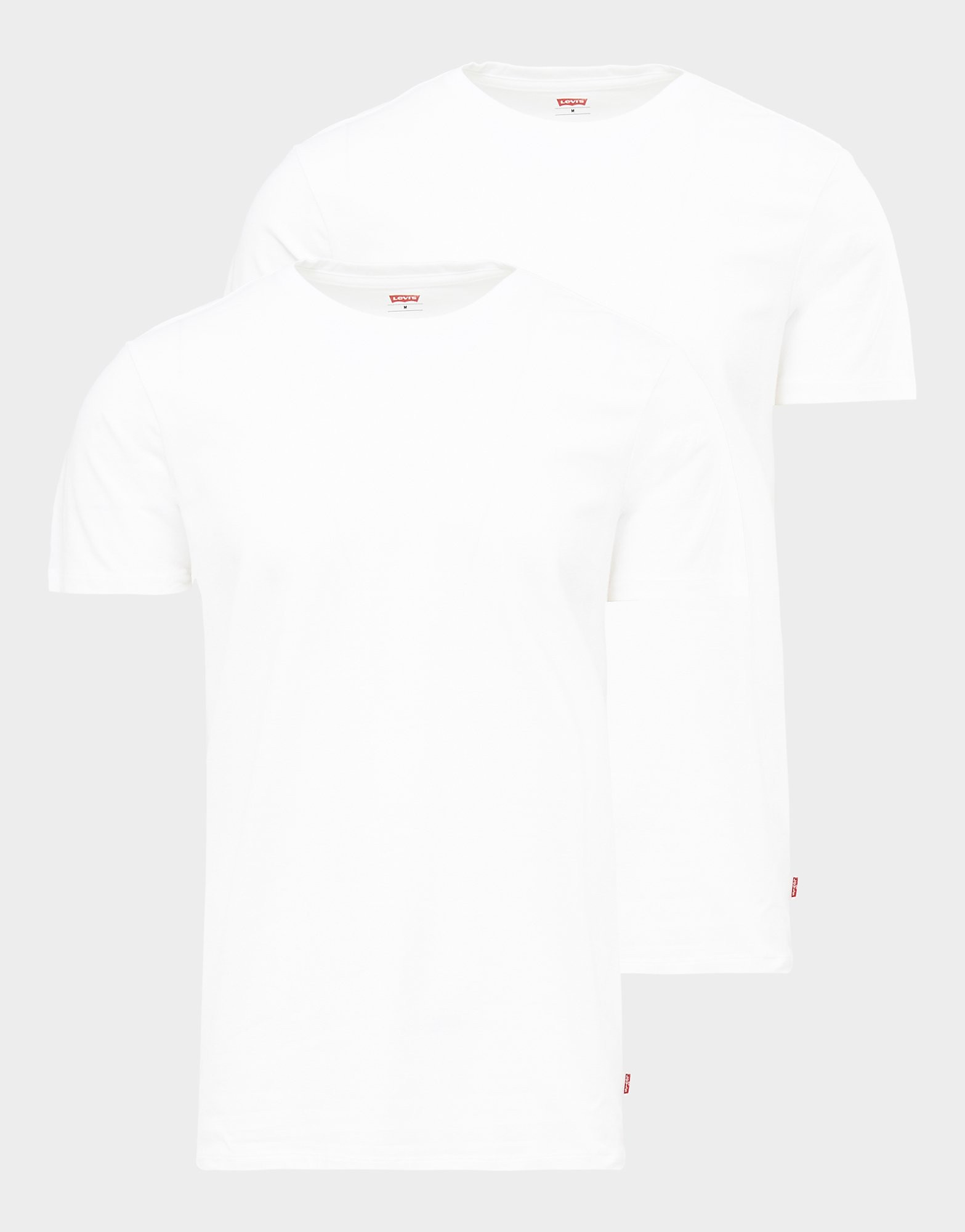 

Levis 2 Pack Crew Lounge T-Shirts - White - Mens, White