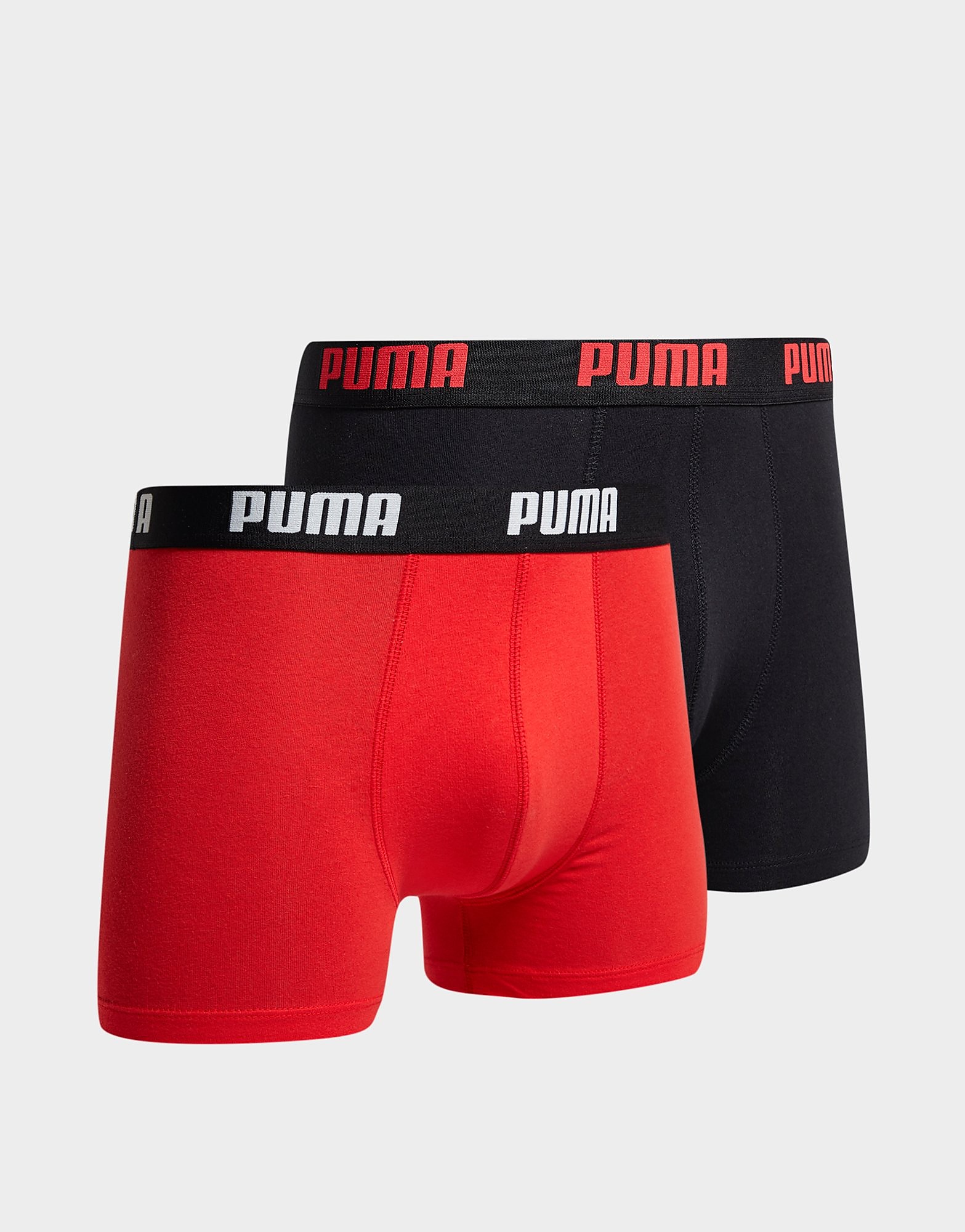 

Puma 2 Pack Boxers - Red/Black - Mens, Red/Black
