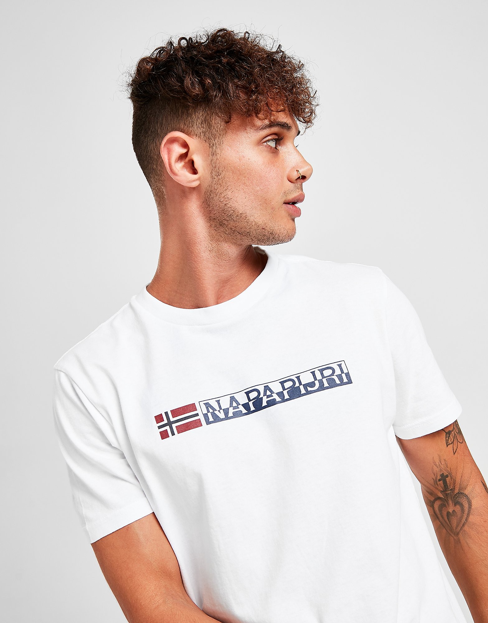

Napapijri Core Logo T-Shirt - Exclusive - White/Blue - Mens, White/Blue
