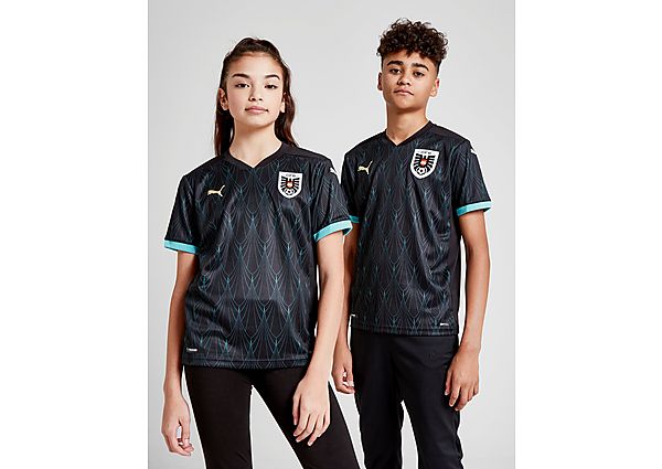 Puma Maillot Autriche 2020 Extérieur Junior - Black/Blue, Black/Blue
