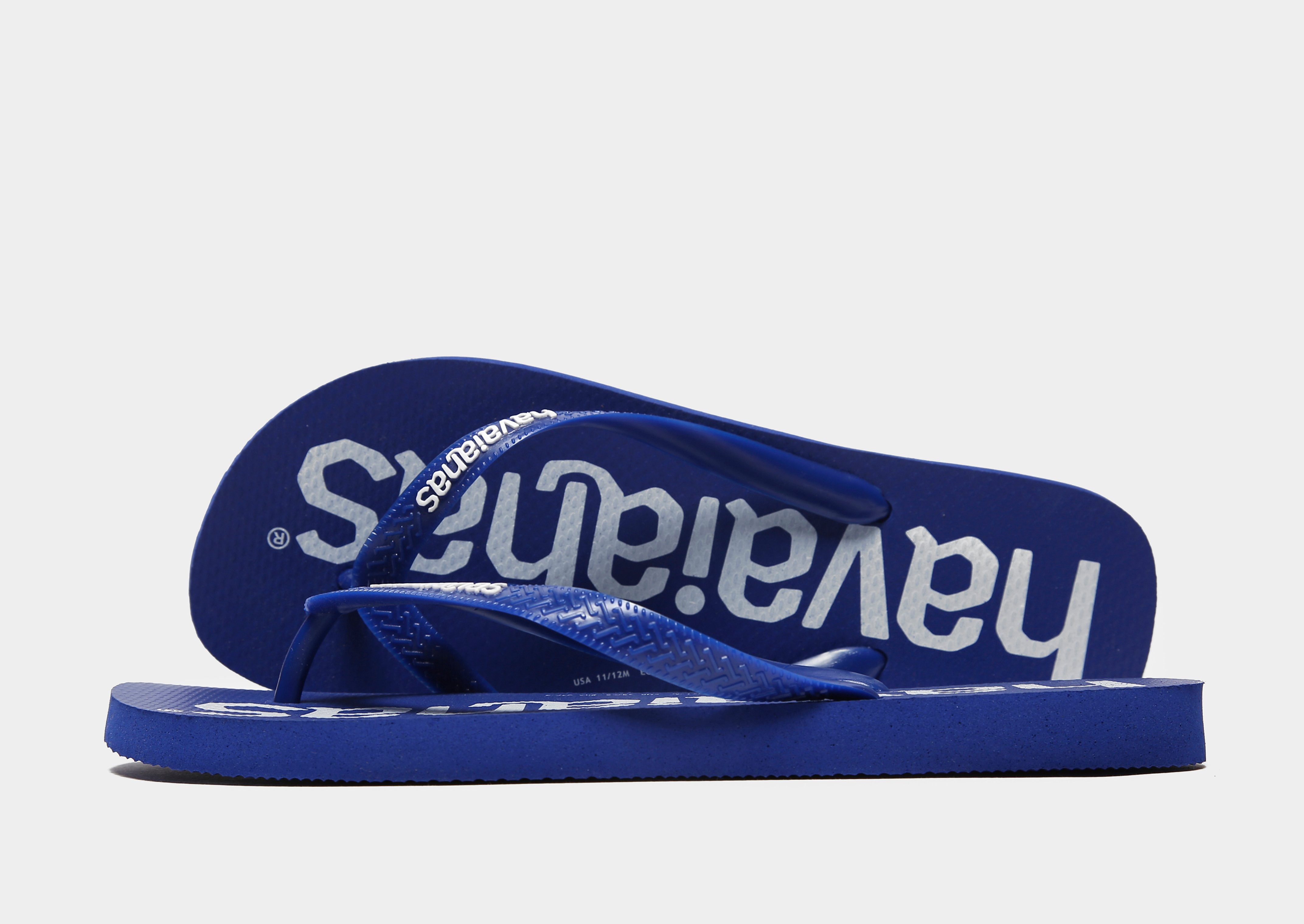 

Havaianas Logomania Flip Flops - Blue - Mens, Blue