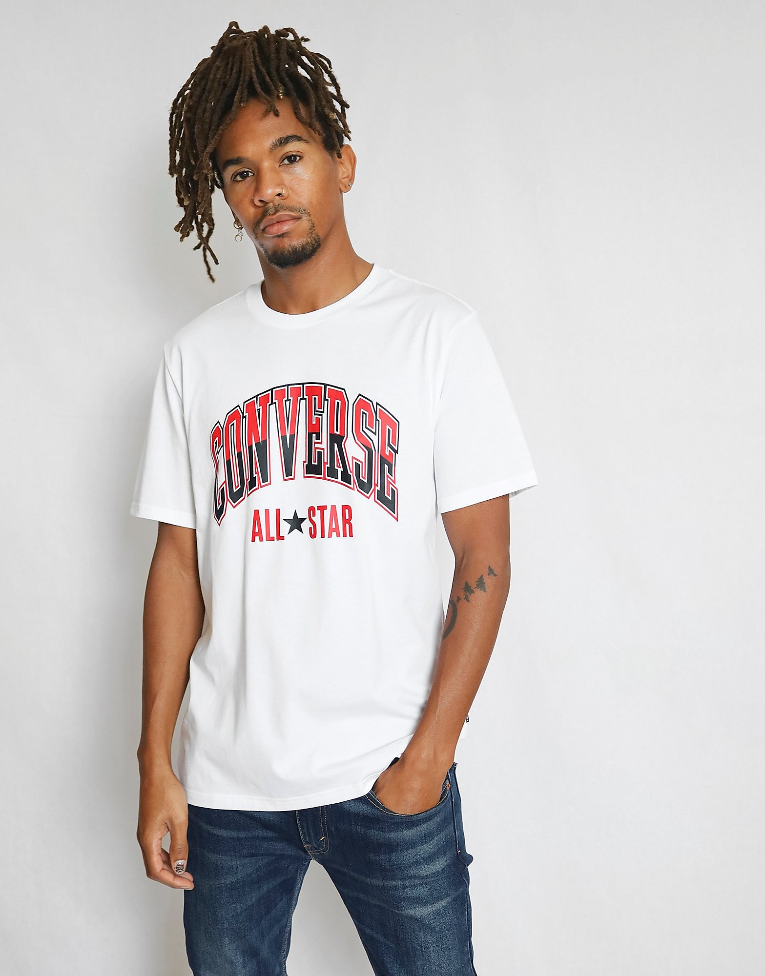 

Converse Large Split Logo T-Shirt Men's - White, White