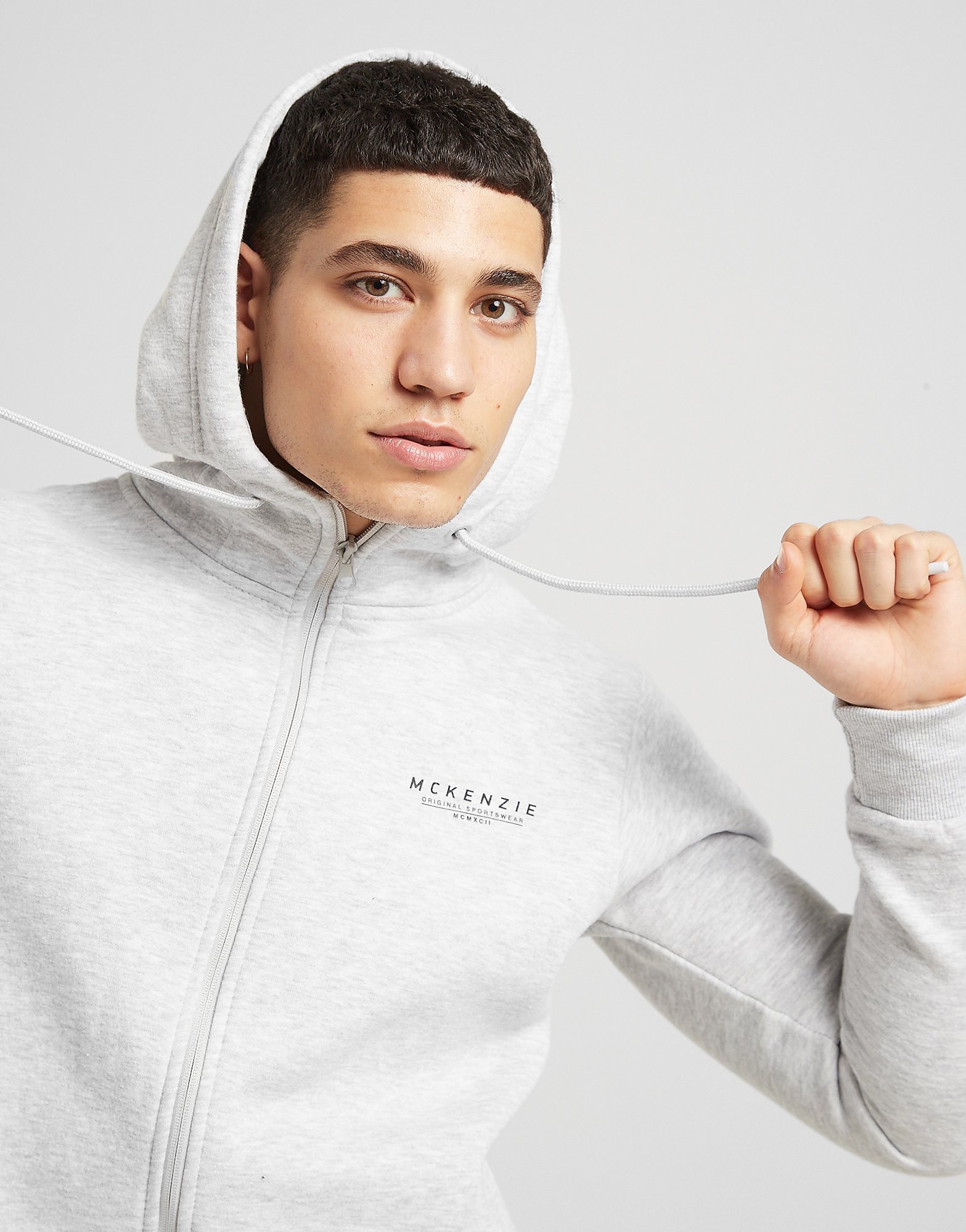

McKenzie Essential Zip Through Hoodie Men's - Only at JD - GREY, GREY
