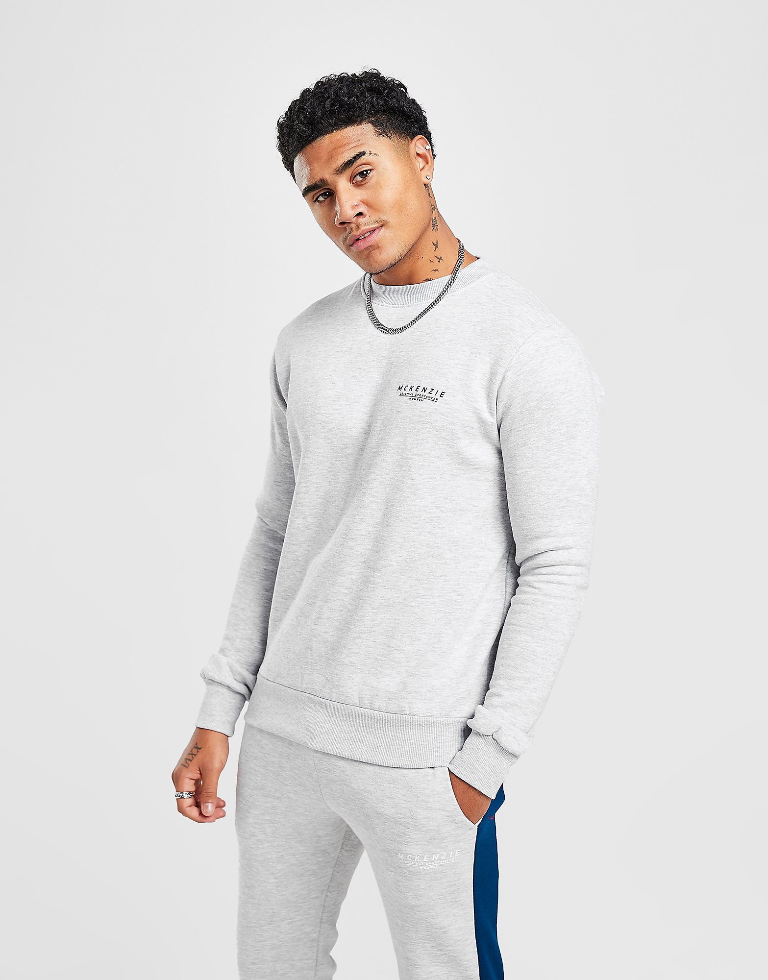 McKenzie Essential Crew Sweatshirt Men's - Only at JD - Grey, Grey
