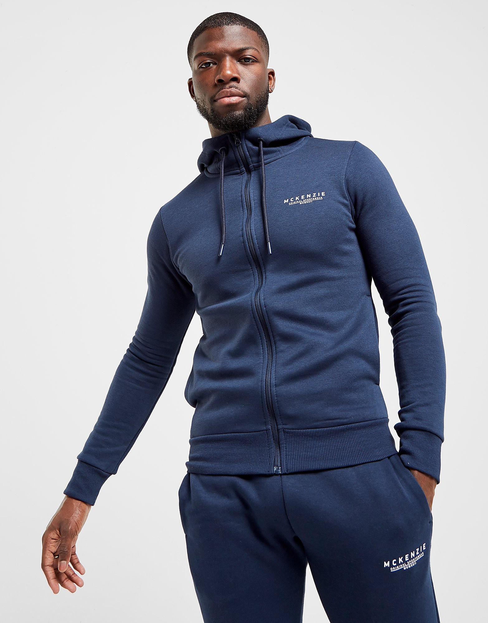 

McKenzie Essential Zip Through Hoodie Men's - Only at JD - Navy, Navy