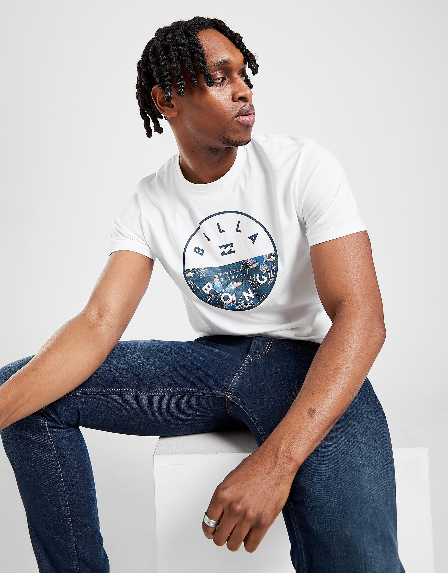 

Billabong Split Circle Front T-Shirt - White - Mens, White