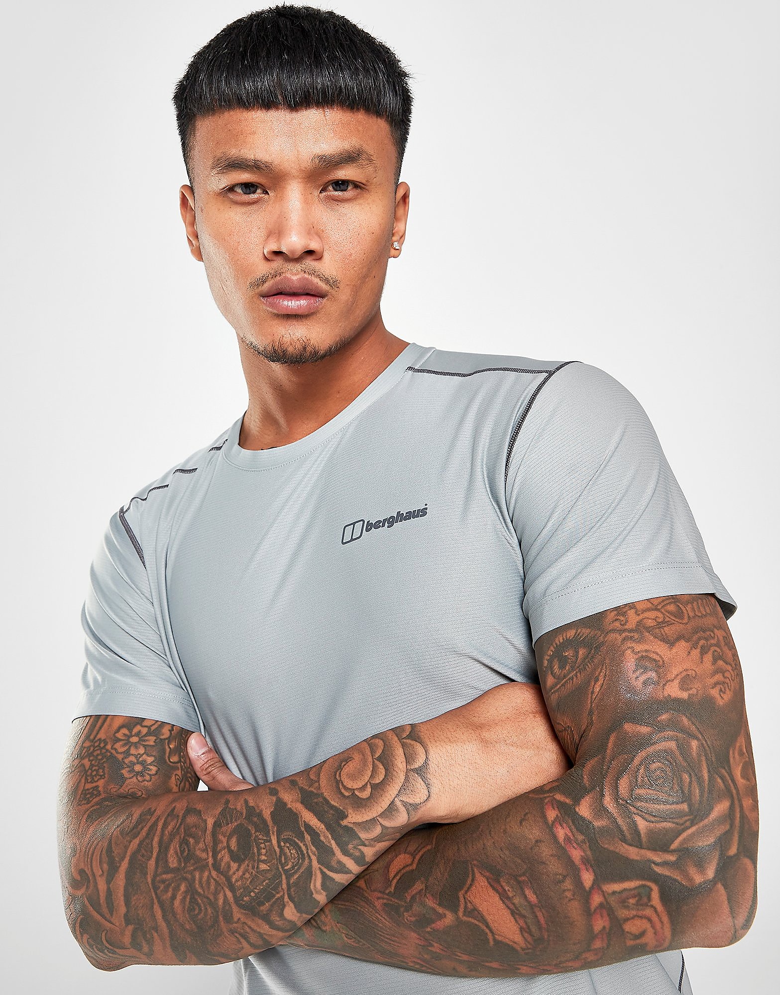 Berghaus 24/7 Tech Short Sleeve T-Shirt - Grey/Grey - Mens, Grey/Grey