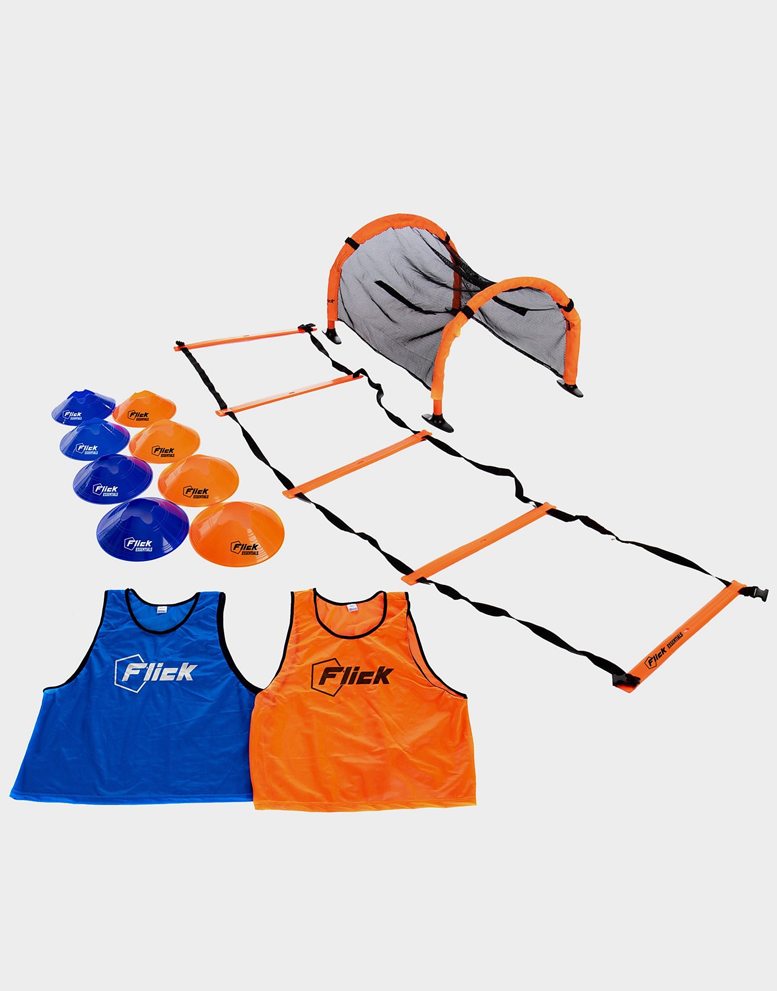

Football Flick Drills Set - Orange/Black - Kids, Orange/Black