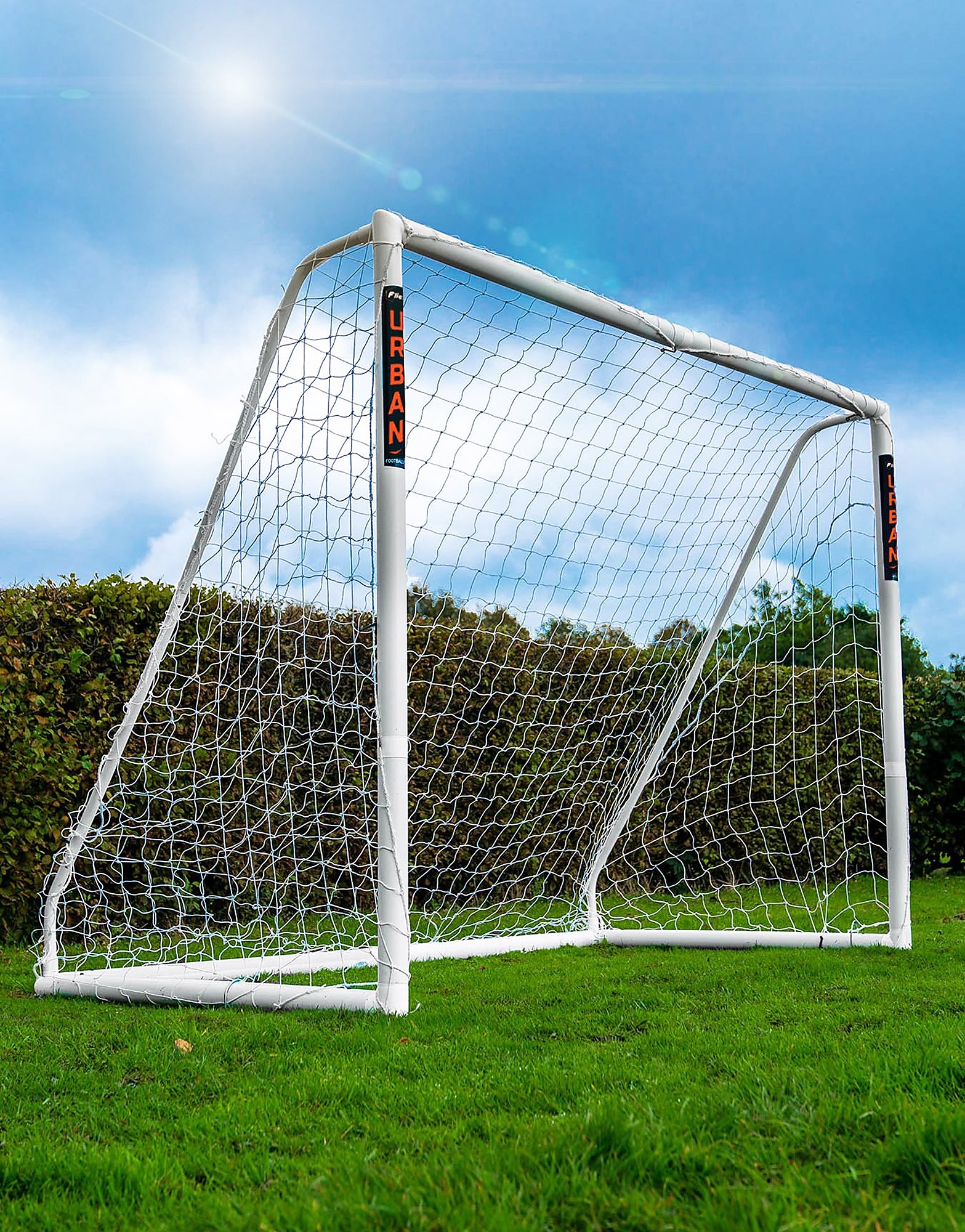 

Football Flick 8 X 6 Football Goal - White - Kids, White