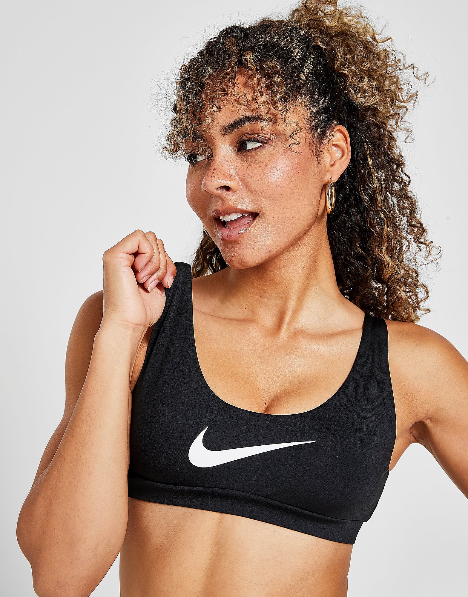 

Nike Swoosh Bikini Bralette Top - Only at JD - Black - Womens, Black