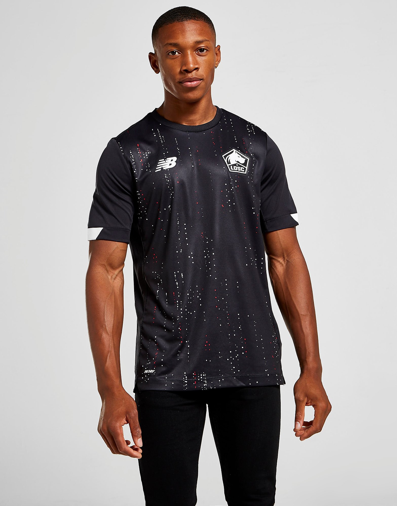 New balance lille osc 2020/21 -vieraspelipaita miehet - mens, musta, new balance