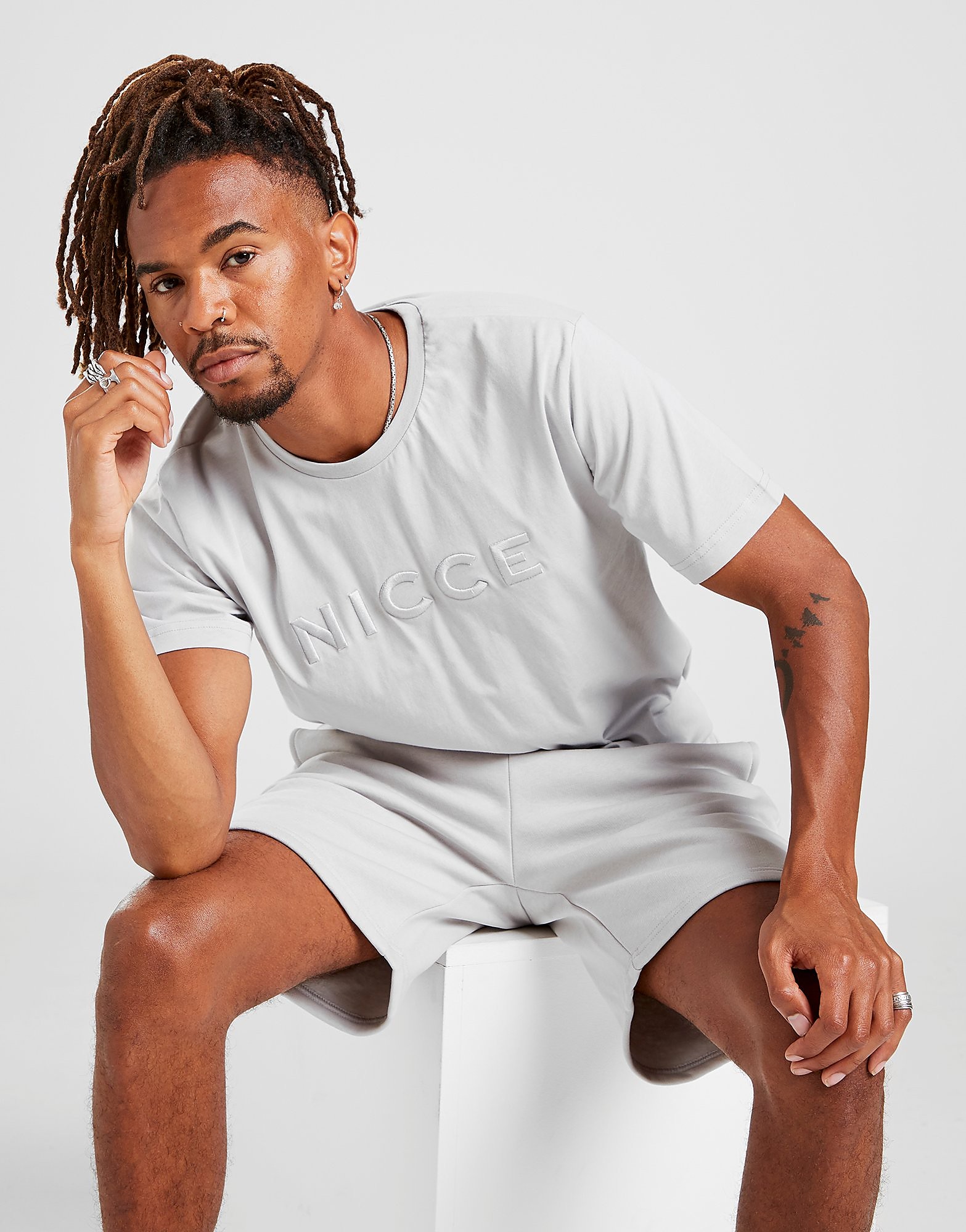 

Nicce Mercury T-Shirt - Grey - Mens, Grey