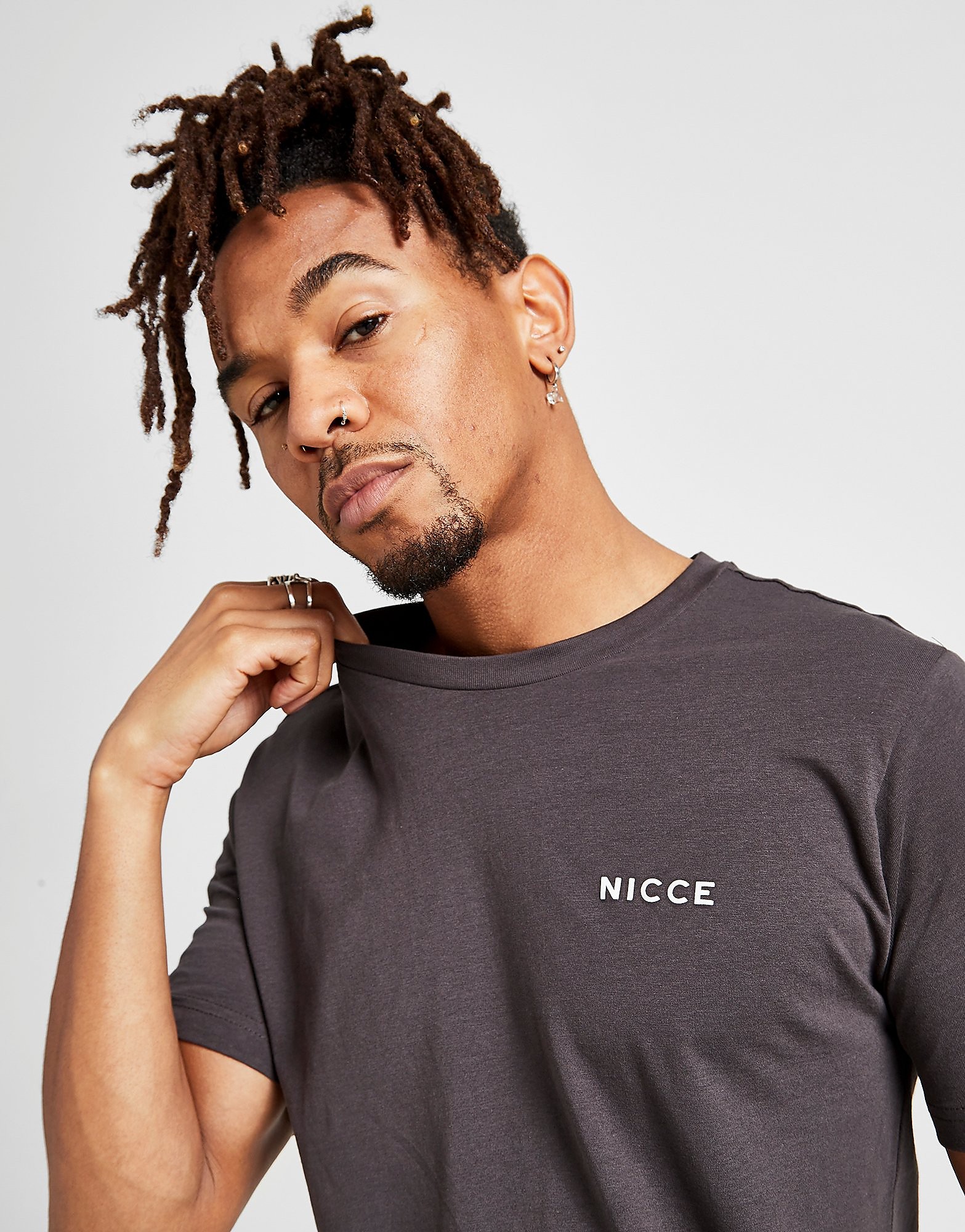 

Nicce Small logo T-Shirt - Grey - Mens, Grey